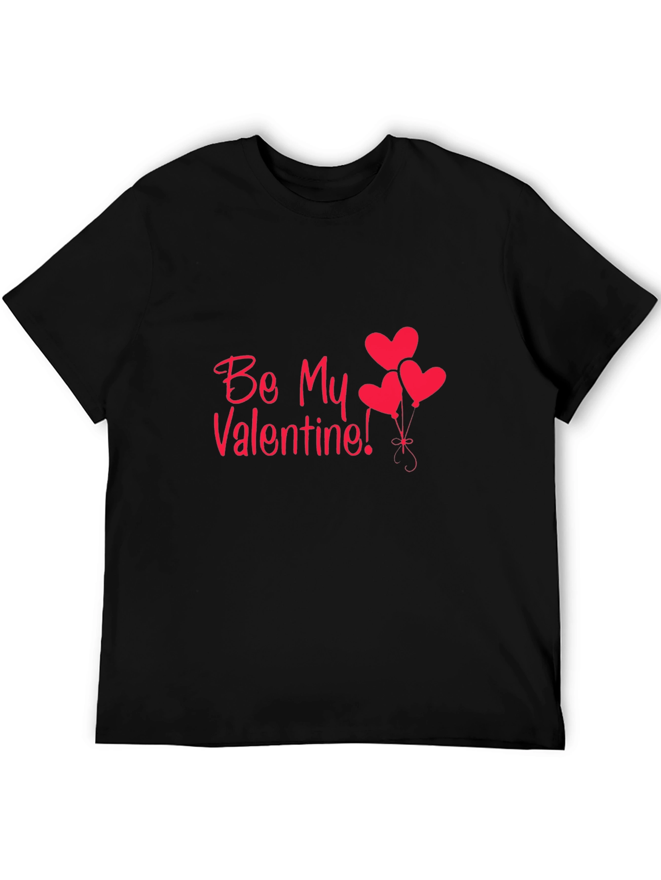 Be My Valentine Heart Balloons Graphic T-Shirt
