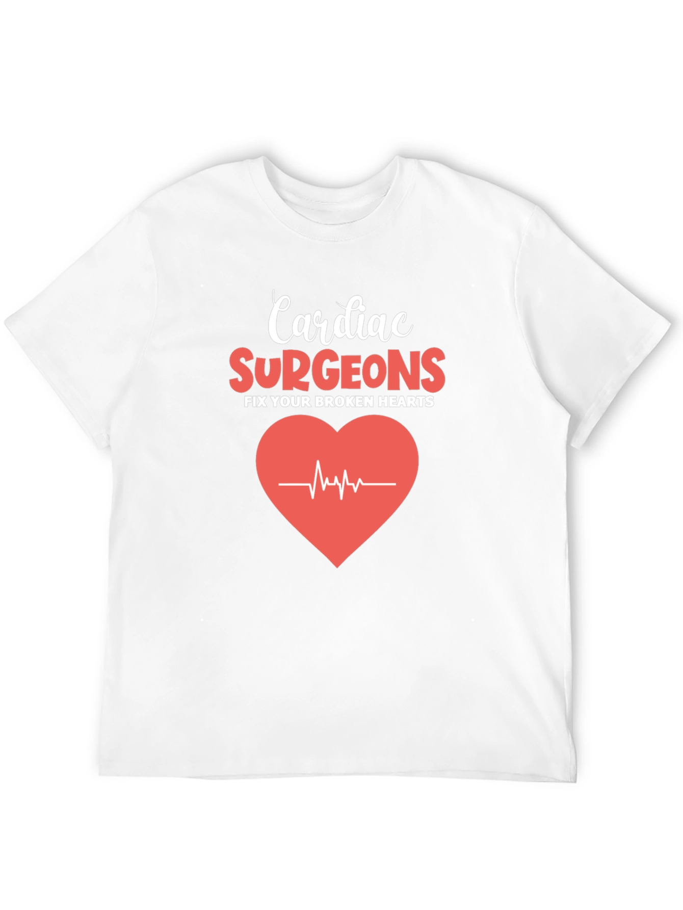 Cardiac Surgeon Heartbeat Graphic T-Shirt