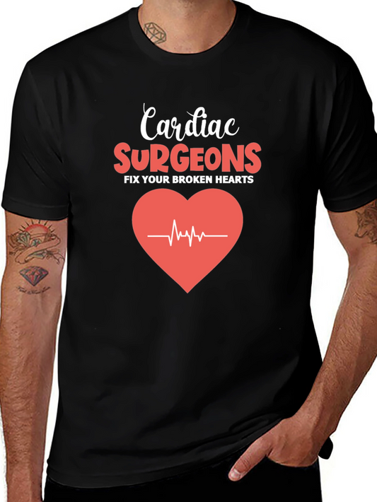 Cardiac Surgeon Heartbeat Graphic T-Shirt