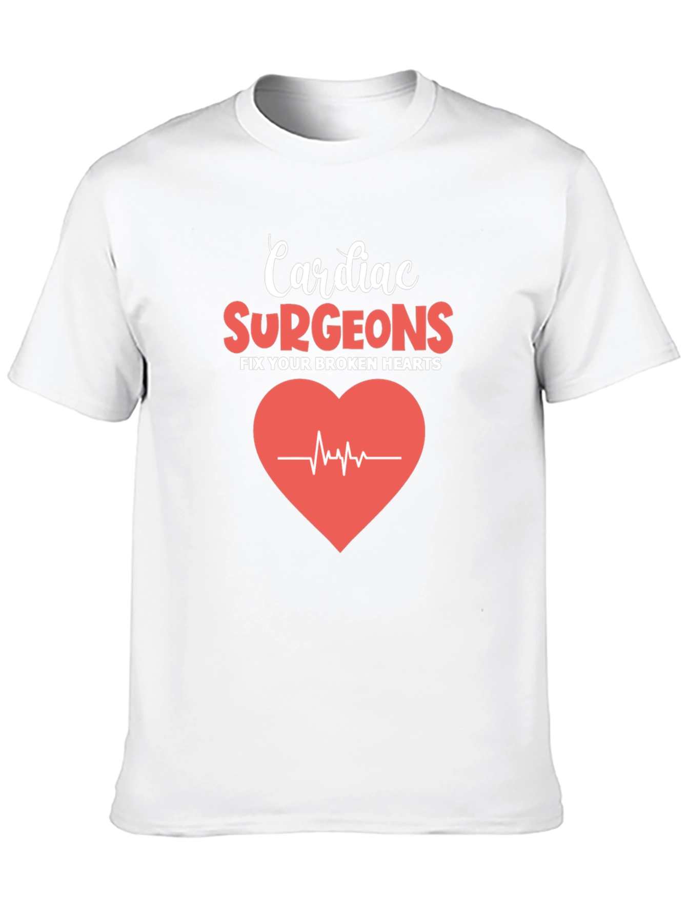 Cardiac Surgeon Heartbeat Graphic T-Shirt