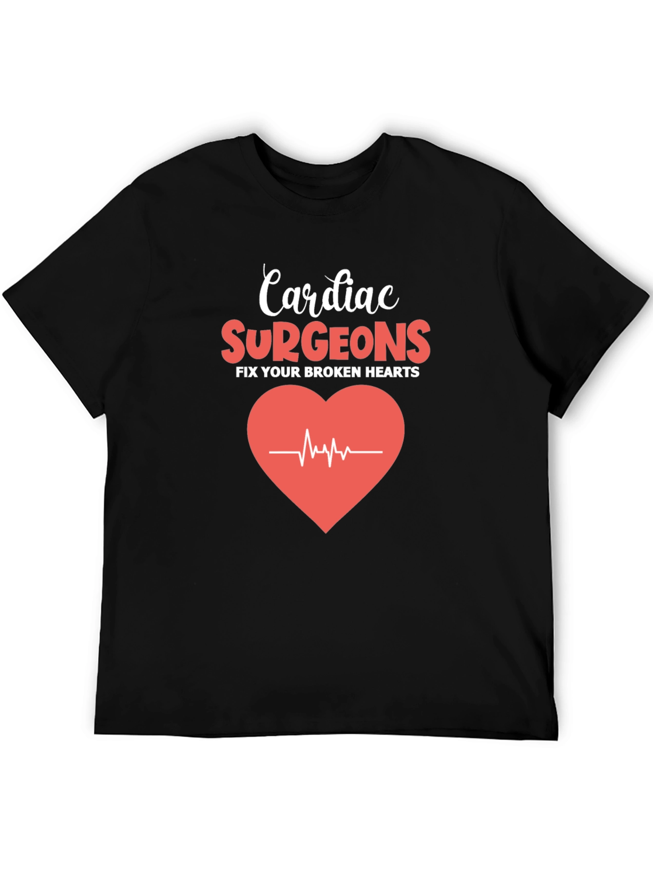 Cardiac Surgeon Heartbeat Graphic T-Shirt
