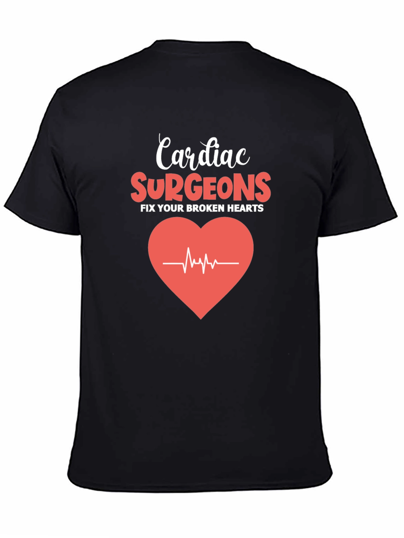 Cardiac Surgeon Heartbeat Graphic T-Shirt