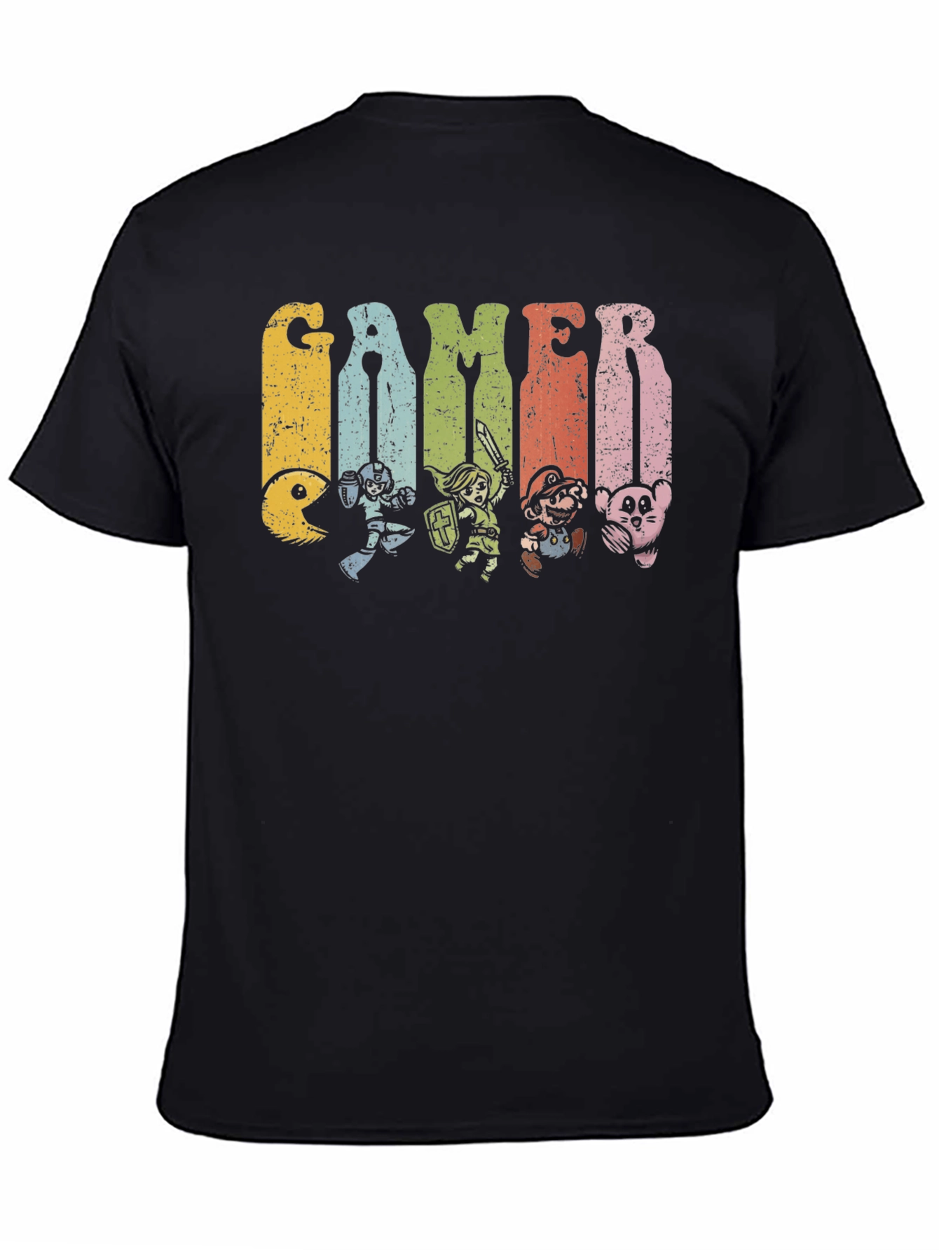 Retro Gamer T-Shirt - Classic Game Characters