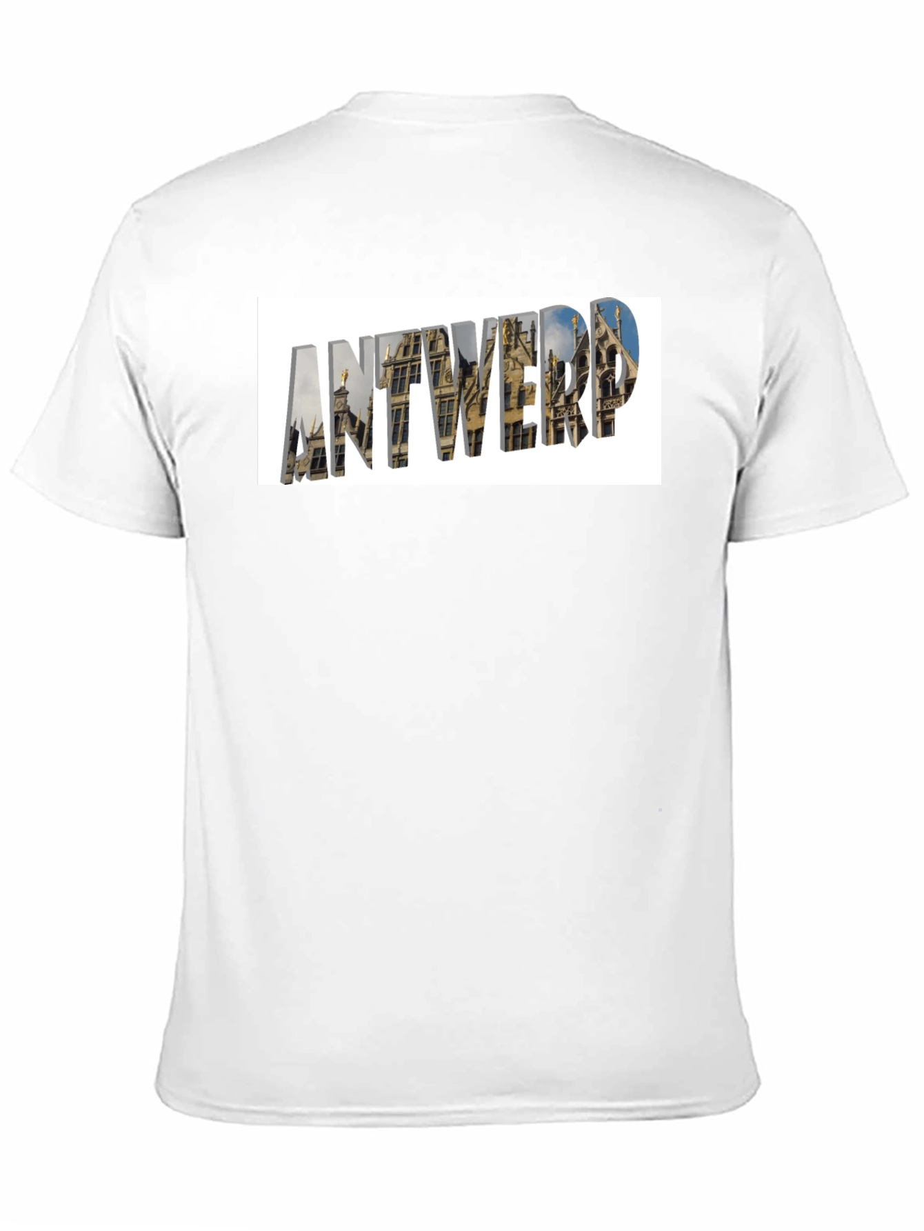 Antwerp Cityscape Graphic T-Shirt - Black