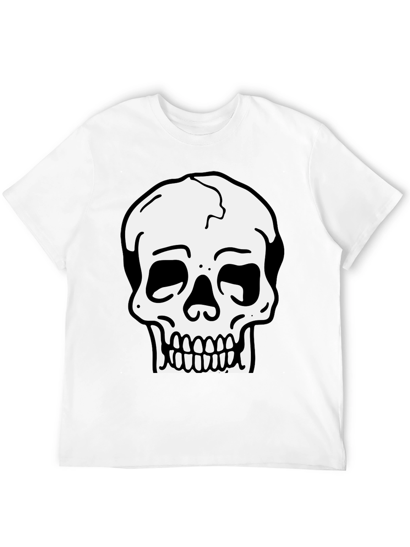 Skull Graphic Black T-Shirt for Men
