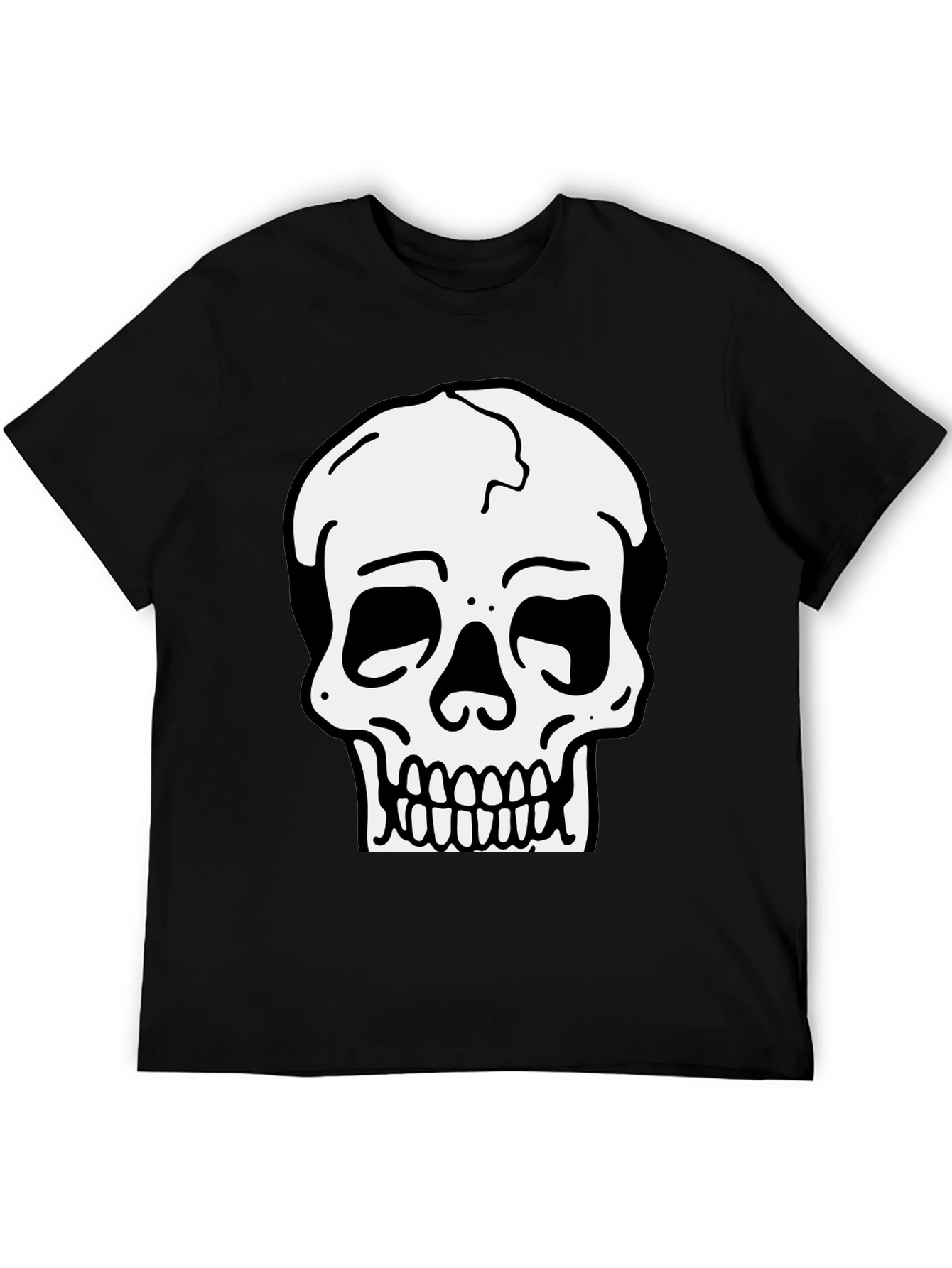 Skull Graphic Black T-Shirt for Men