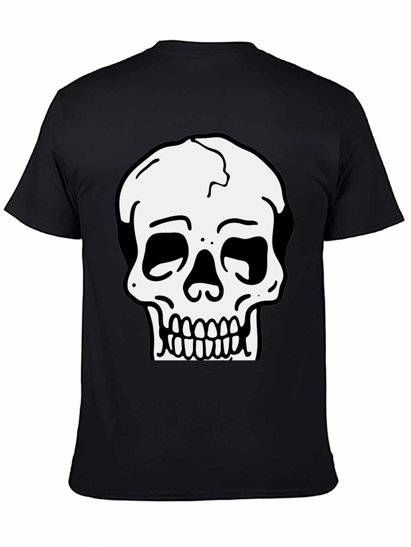 Skull Graphic Black T-Shirt for Men
