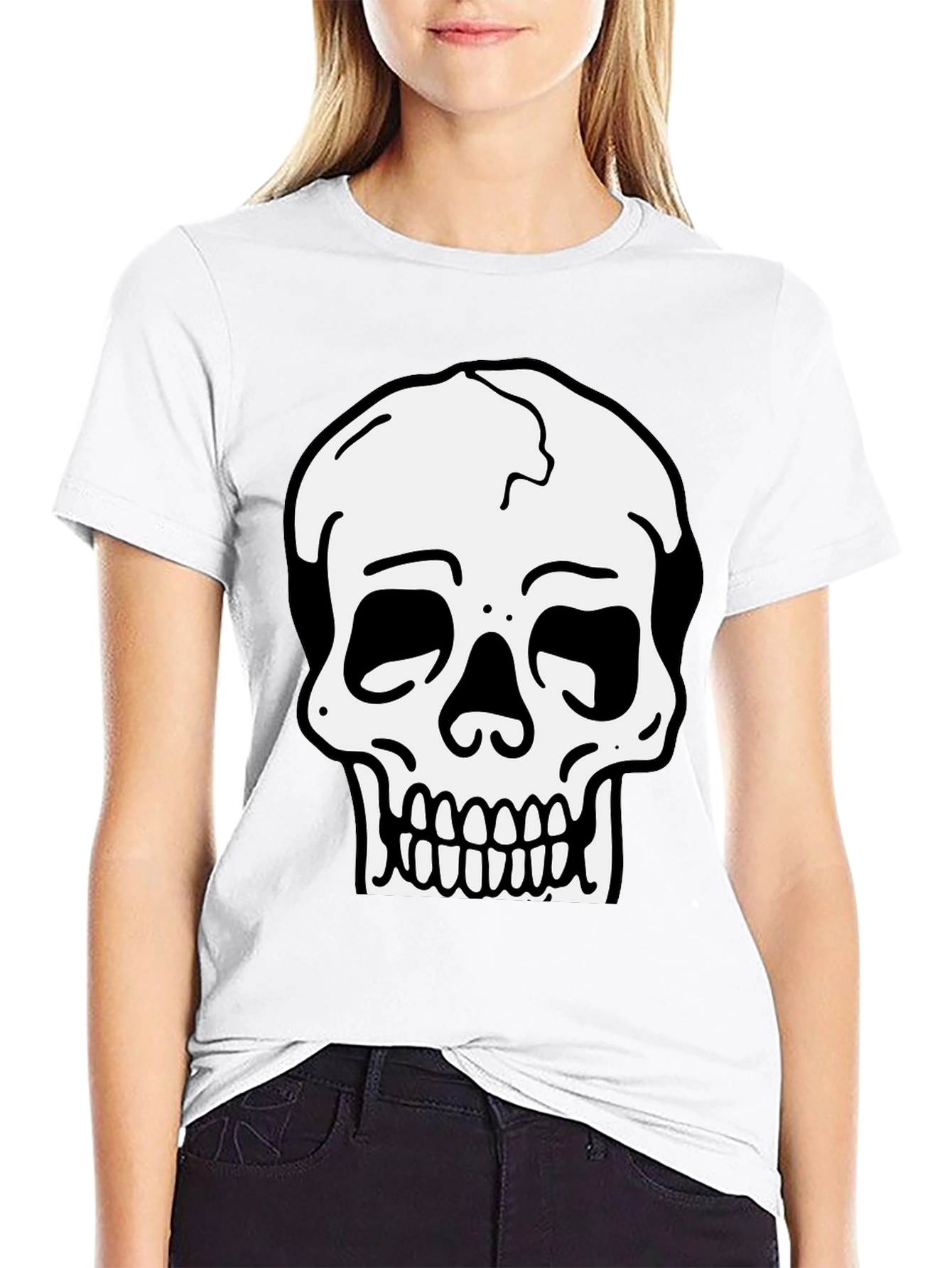Skull Graphic Black T-Shirt for Men