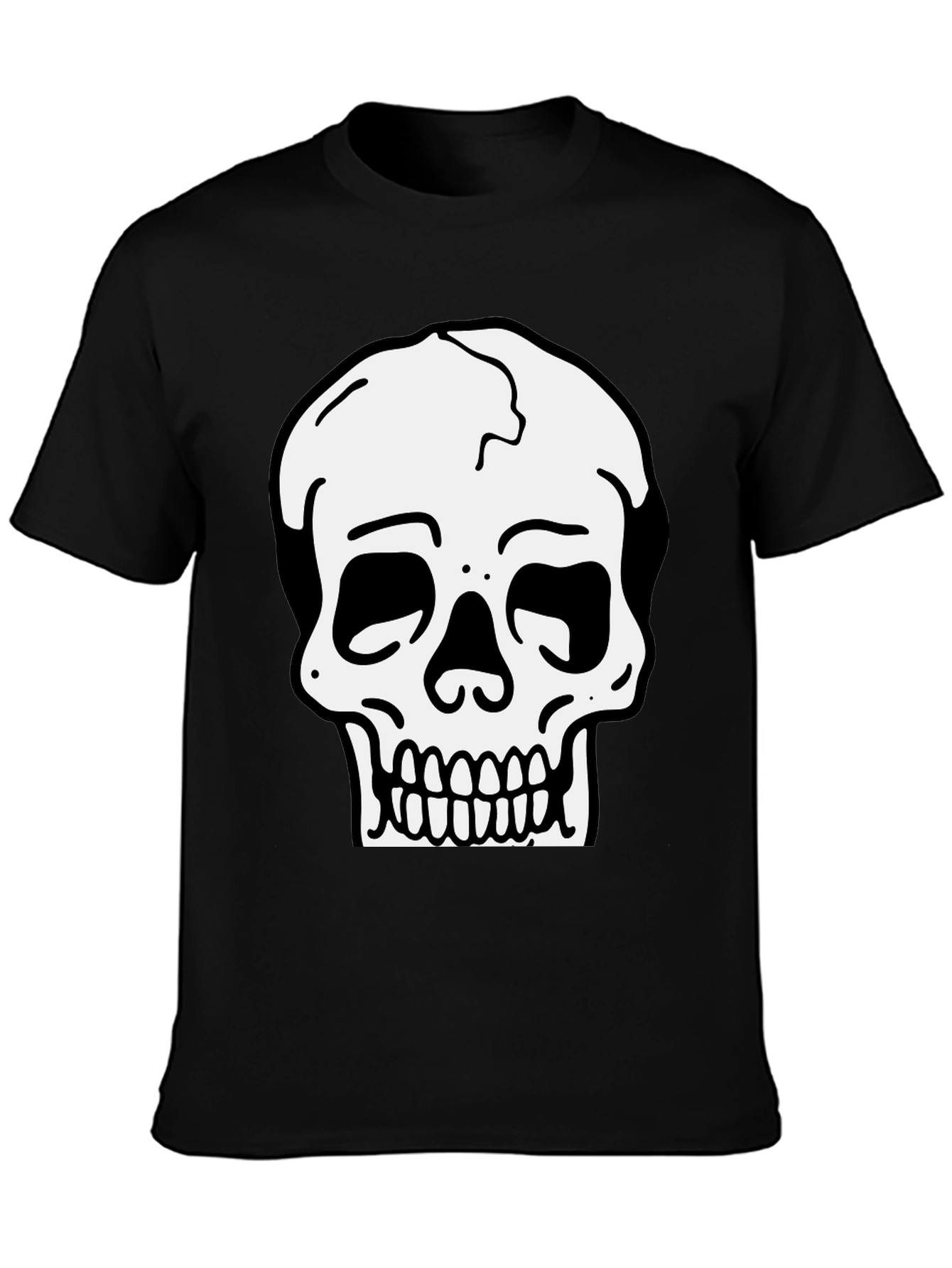 Skull Graphic Black T-Shirt for Men