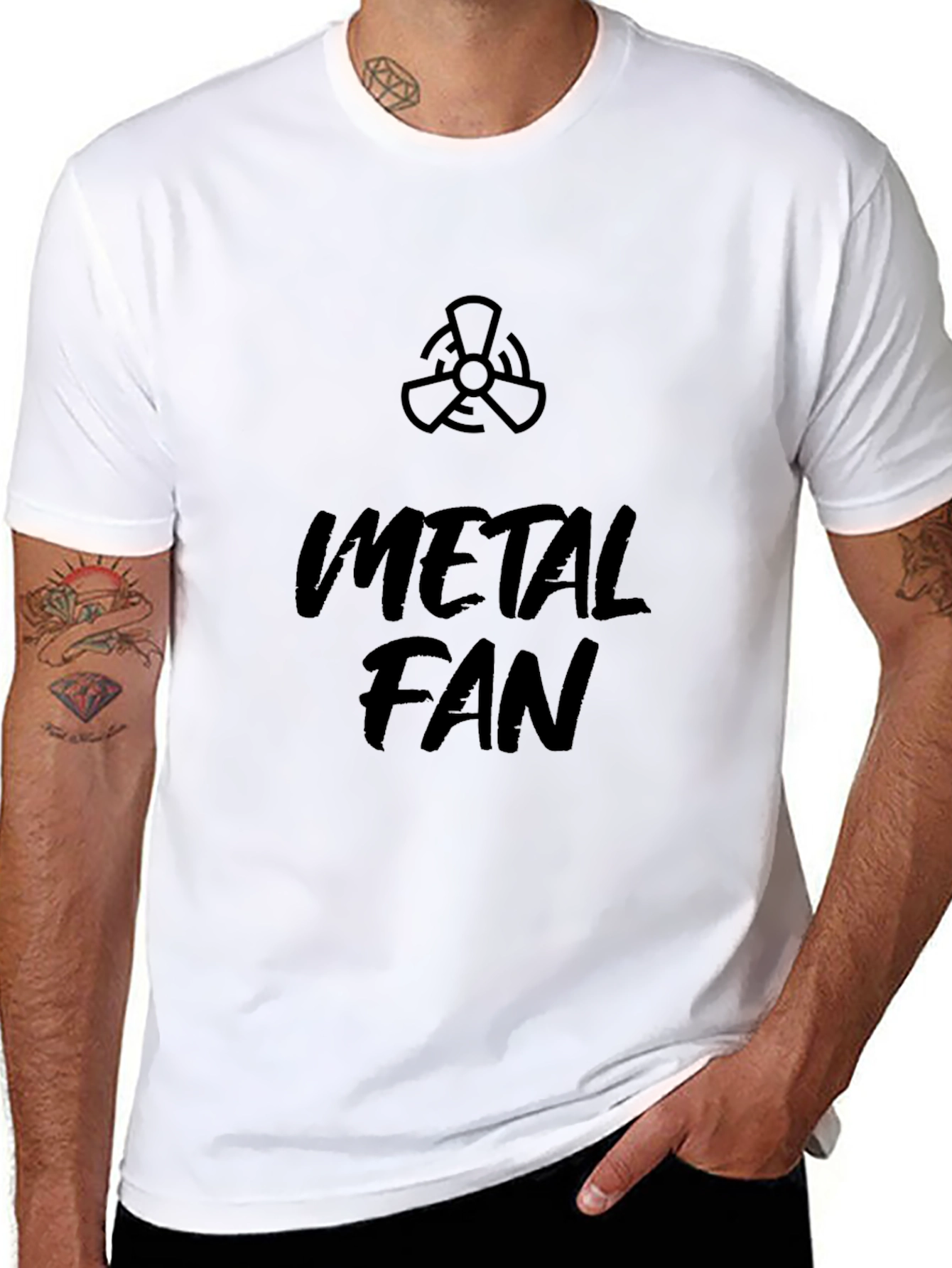 Metal Fan Black T-Shirt - Music Lover Tee