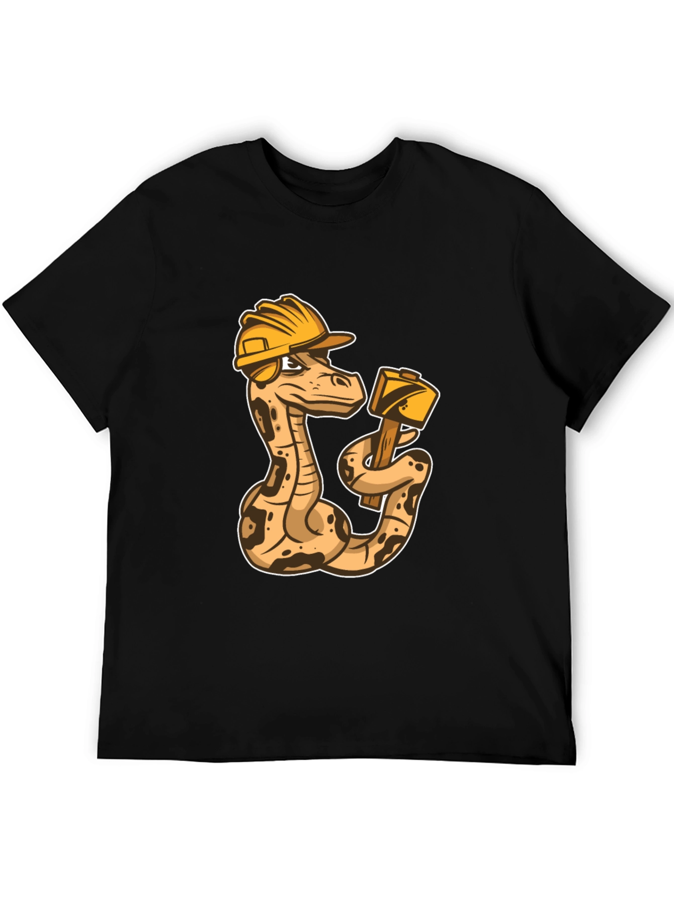 Construction Snake Graphic T-Shirt
