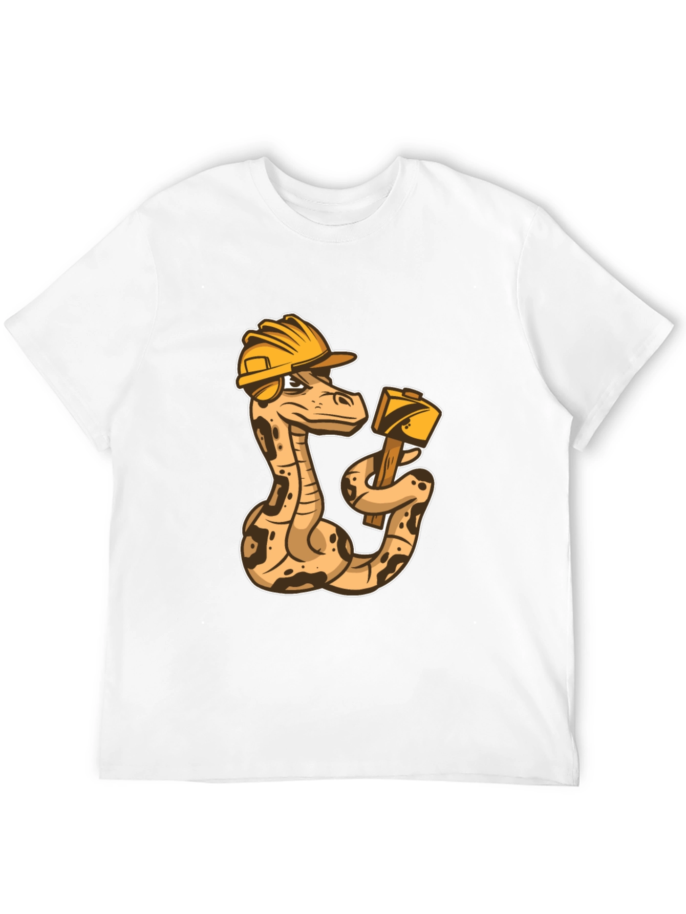 Construction Snake Graphic T-Shirt