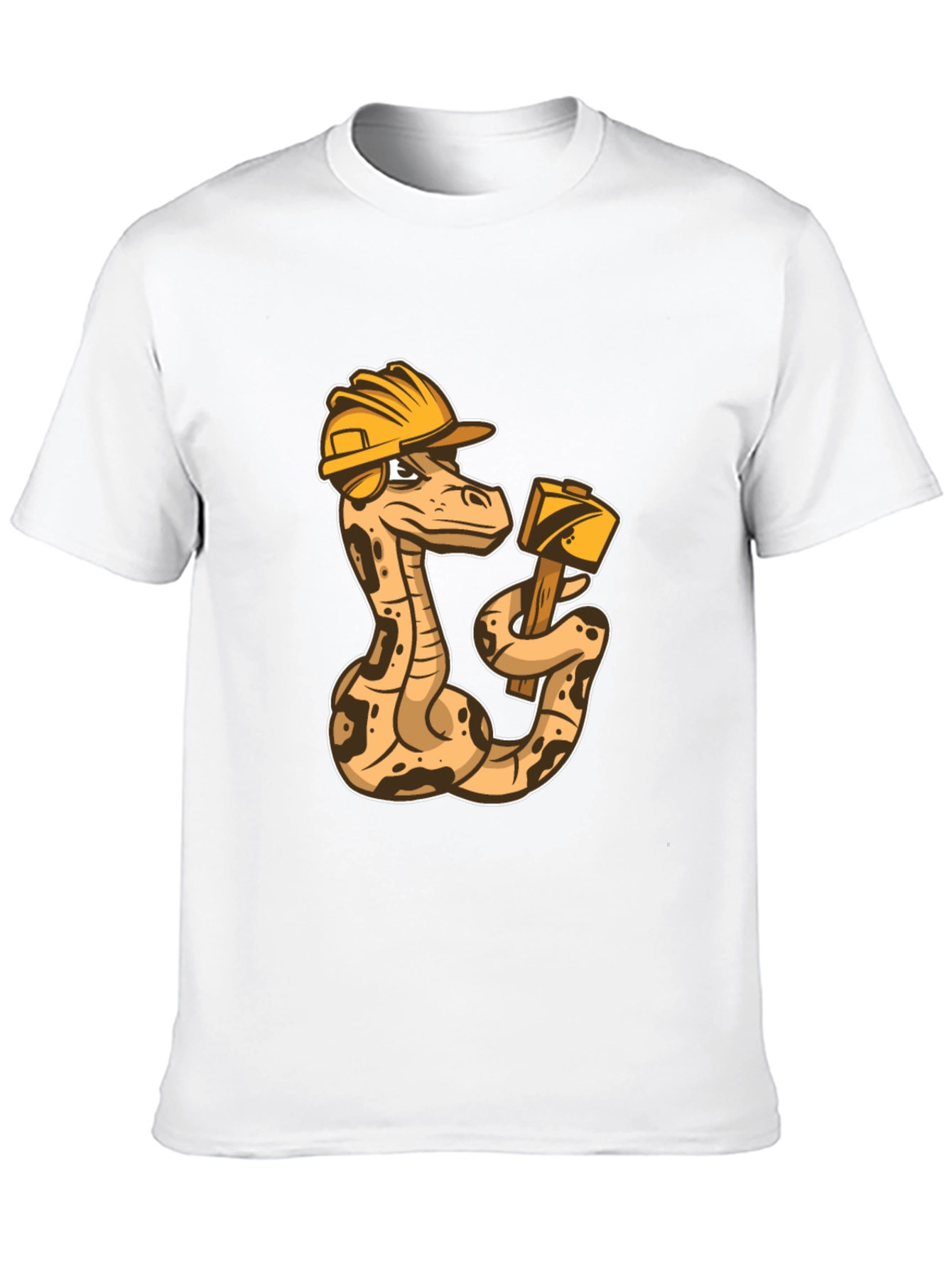 Construction Snake Graphic T-Shirt