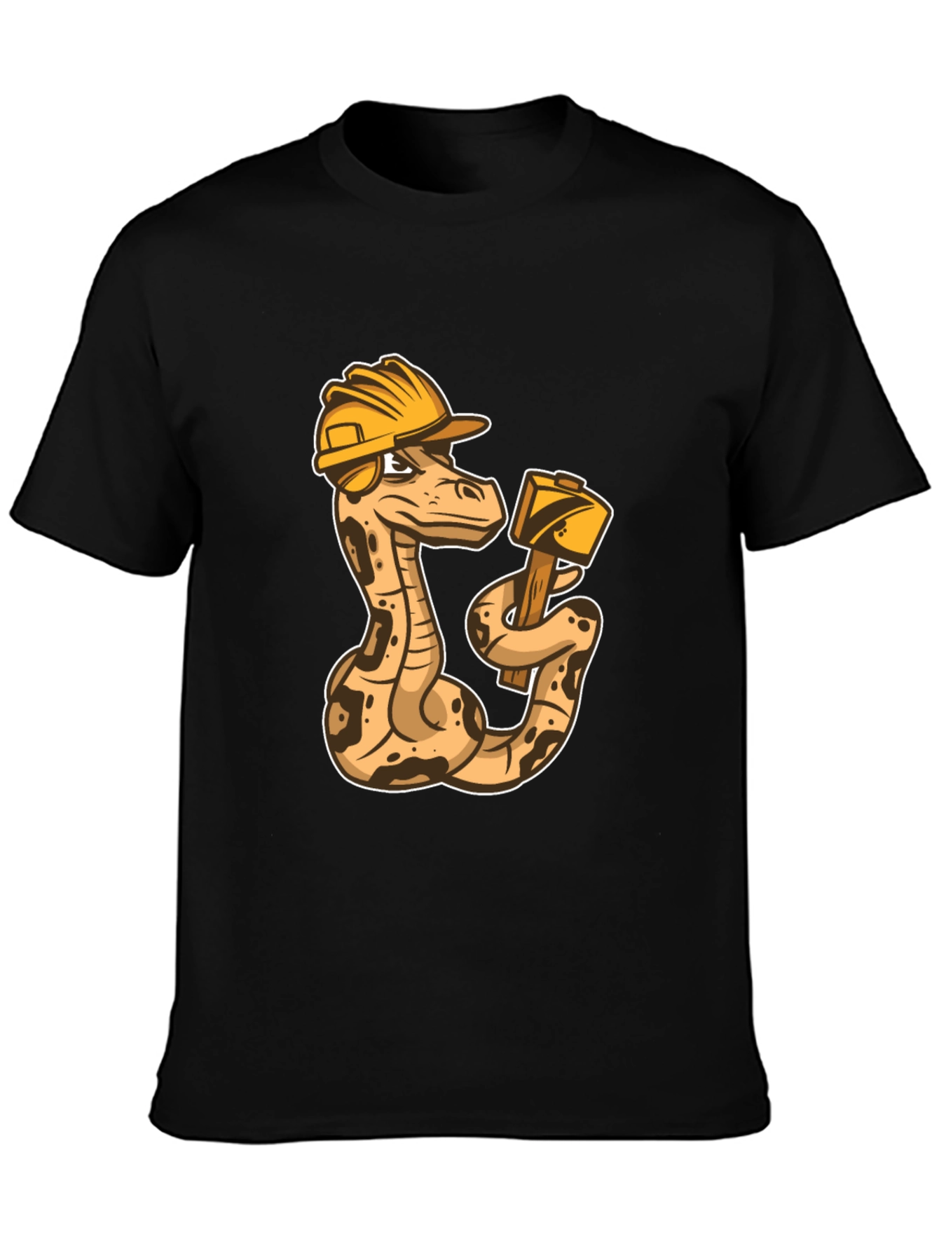 Construction Snake Graphic T-Shirt