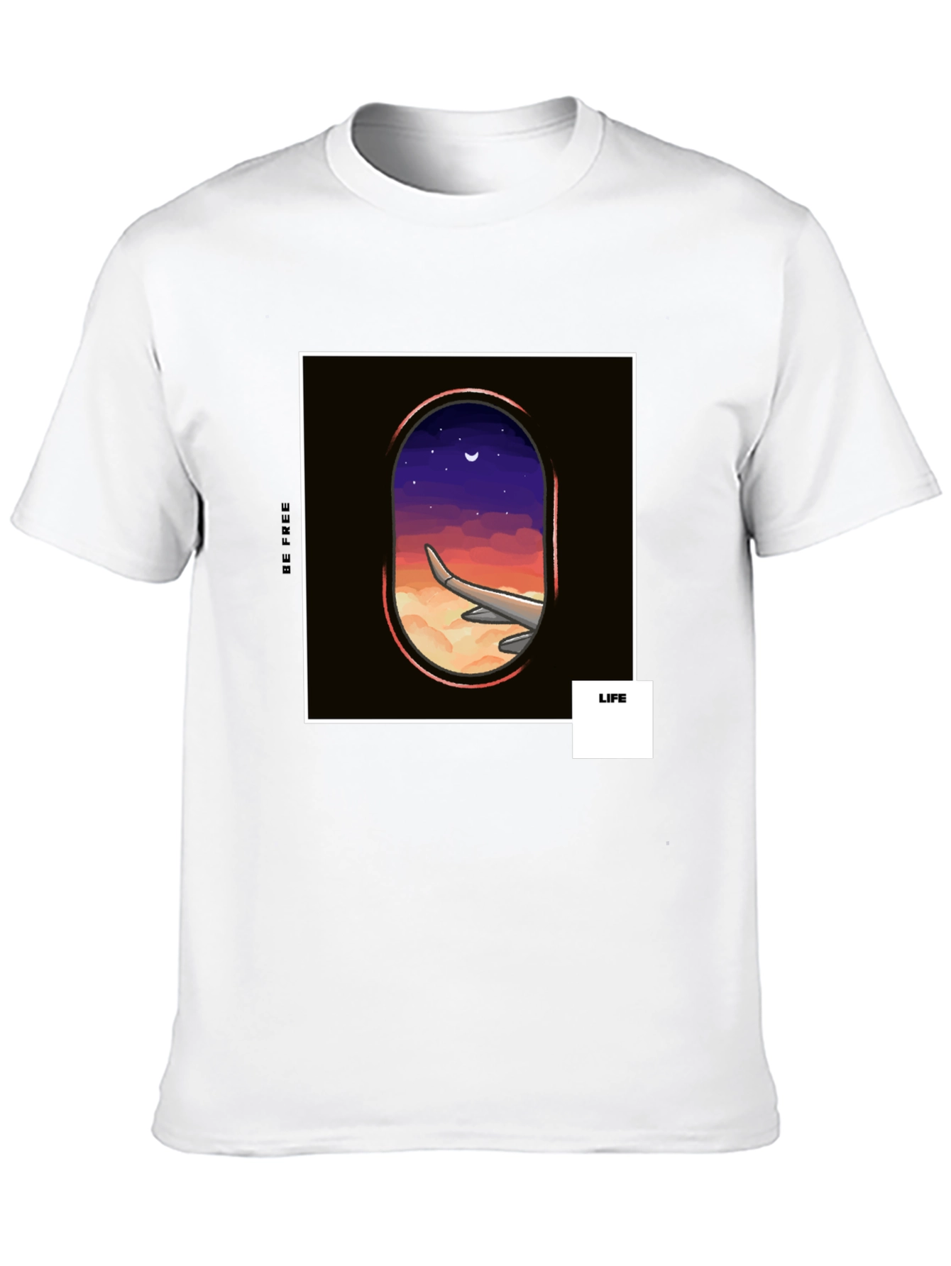 Dreamers Flight Graphic Tee - Black Cotton Shirt