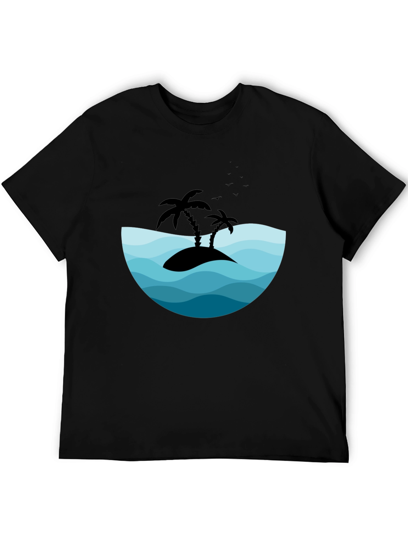 Island Vibes Black Graphic Tee