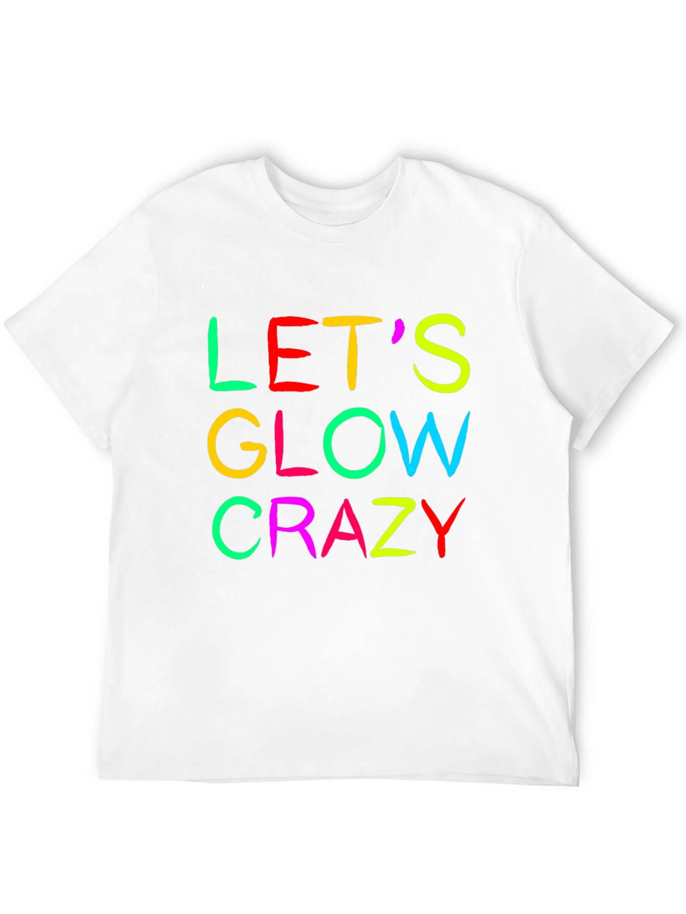 Lets Glow Crazy Graphic Tee - Black