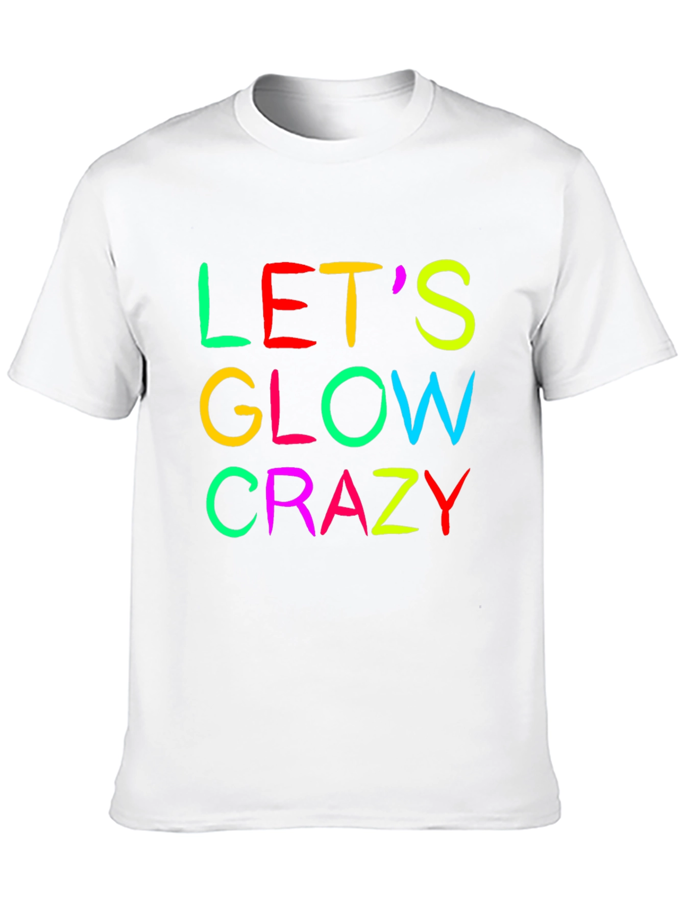 Lets Glow Crazy Graphic Tee - Black