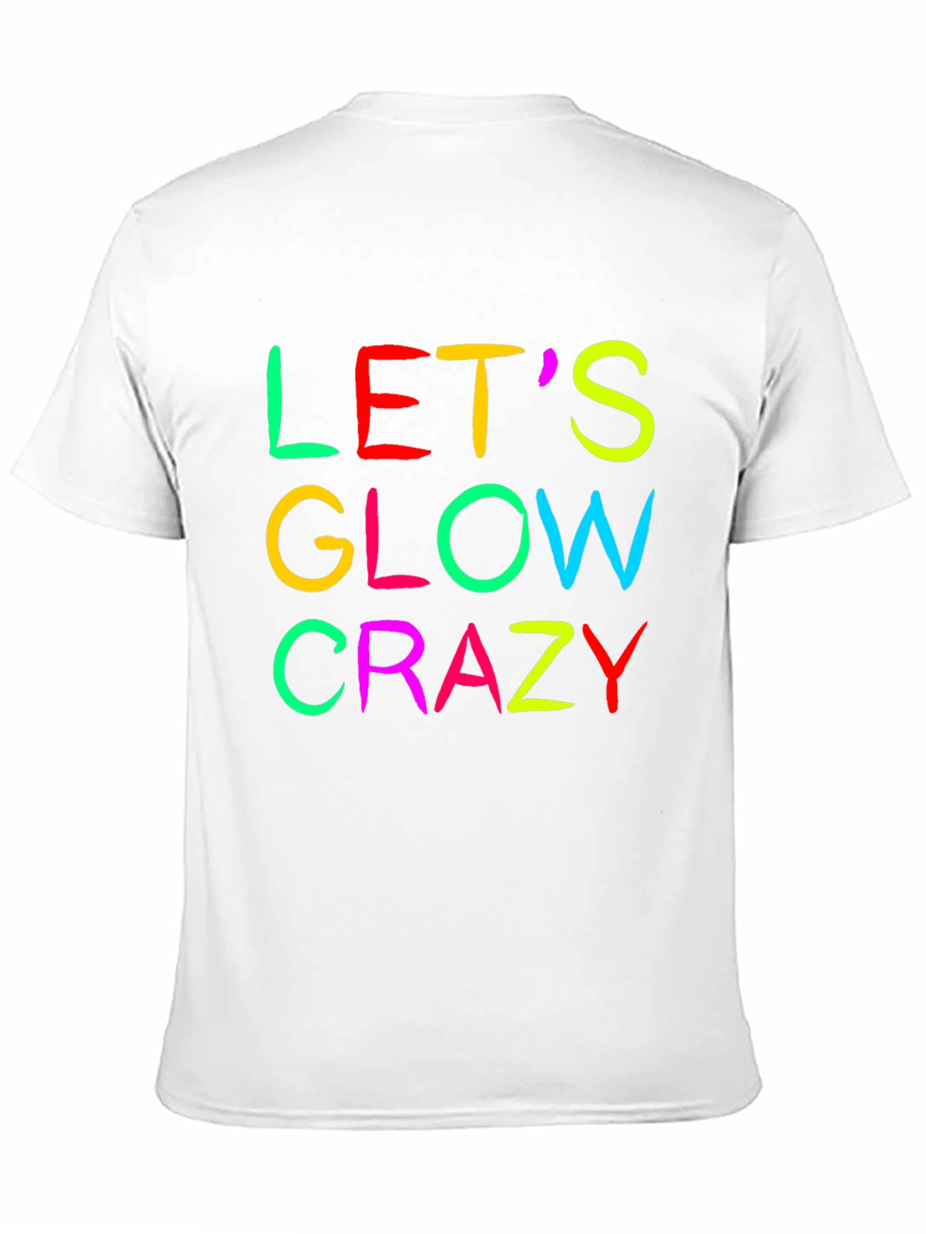Lets Glow Crazy Graphic Tee - Black