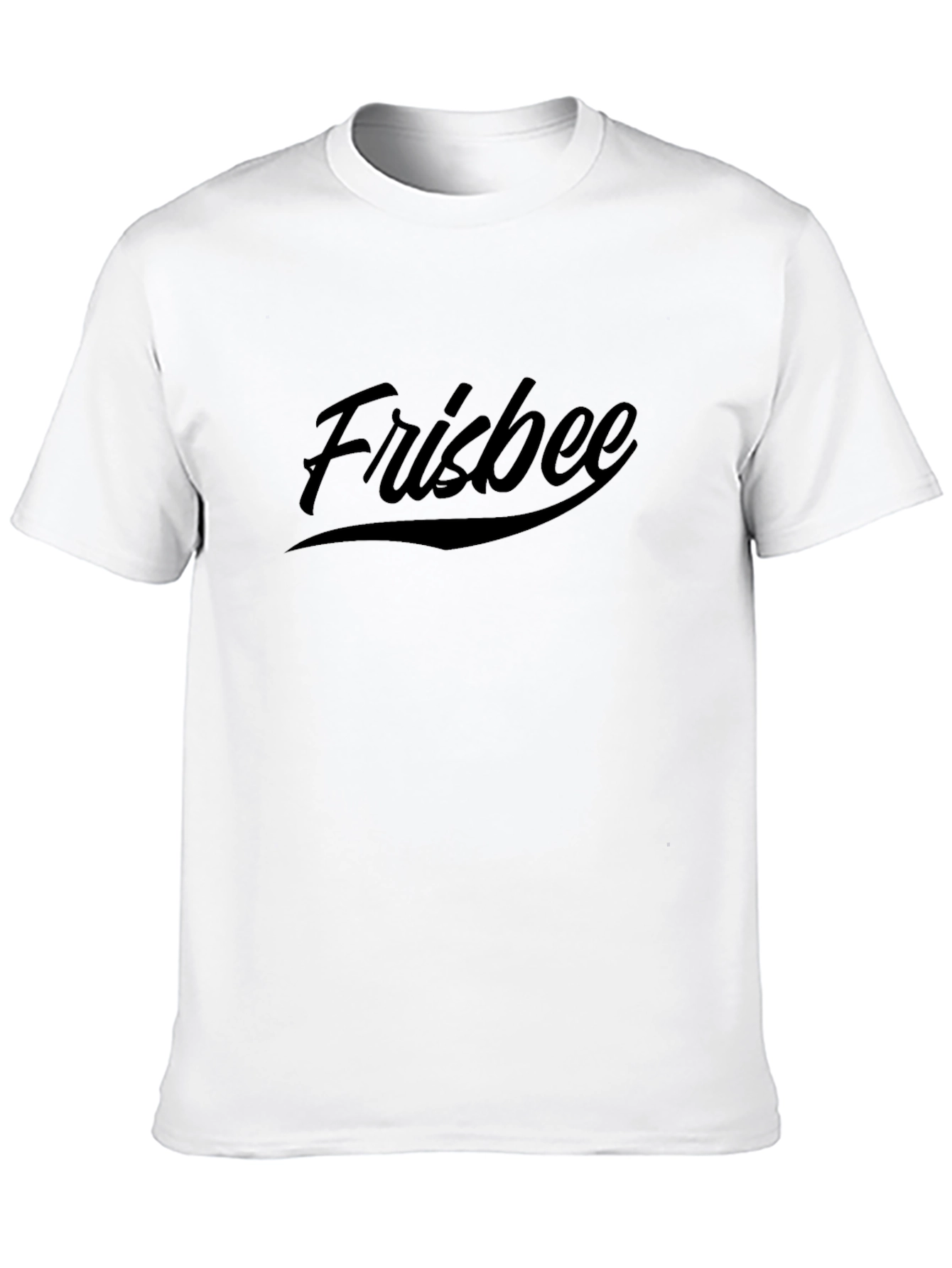Retro Frisbee Graphic Tee - Black