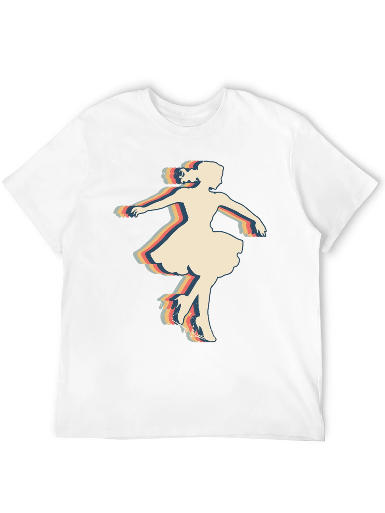 Retro Dancer Graphic T-Shirt - Black