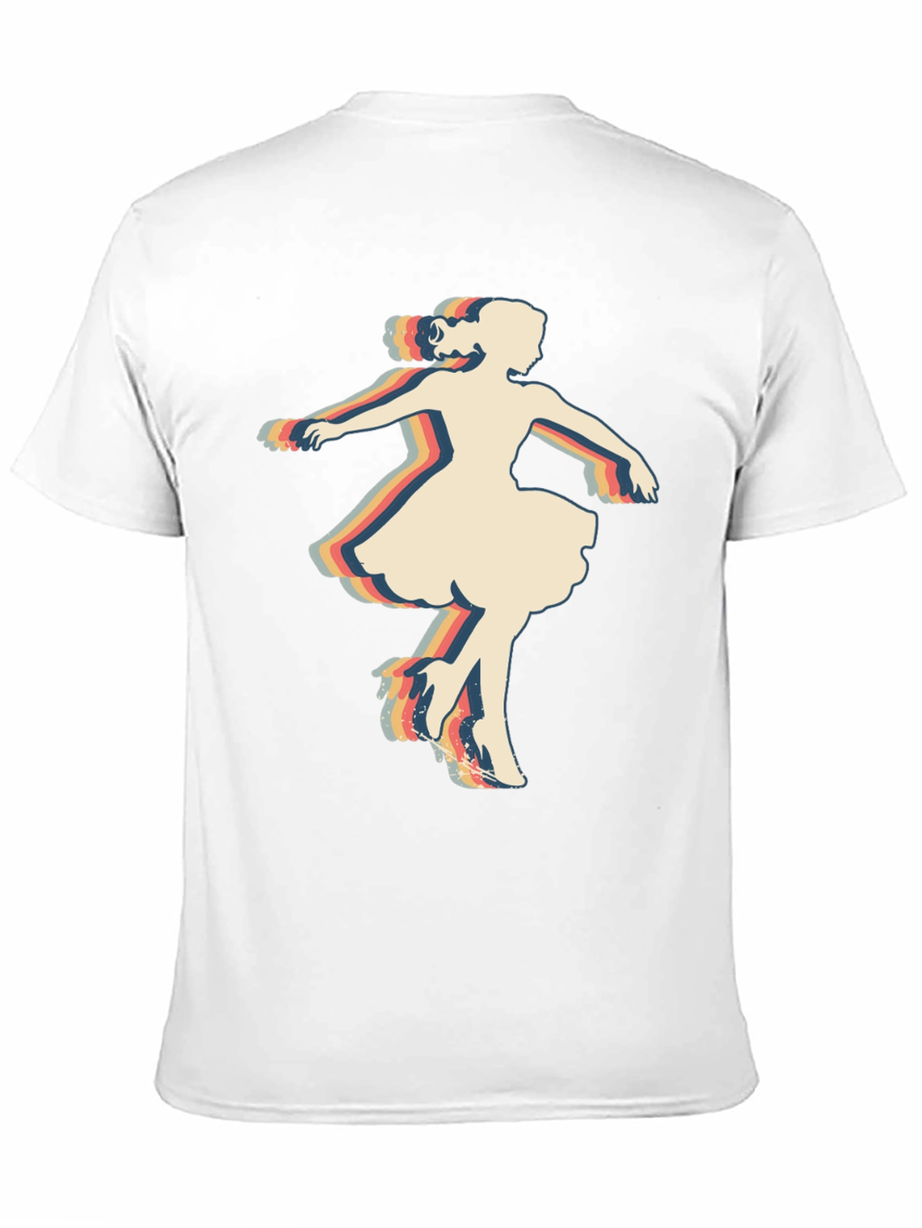 Retro Dancer Graphic T-Shirt - Black