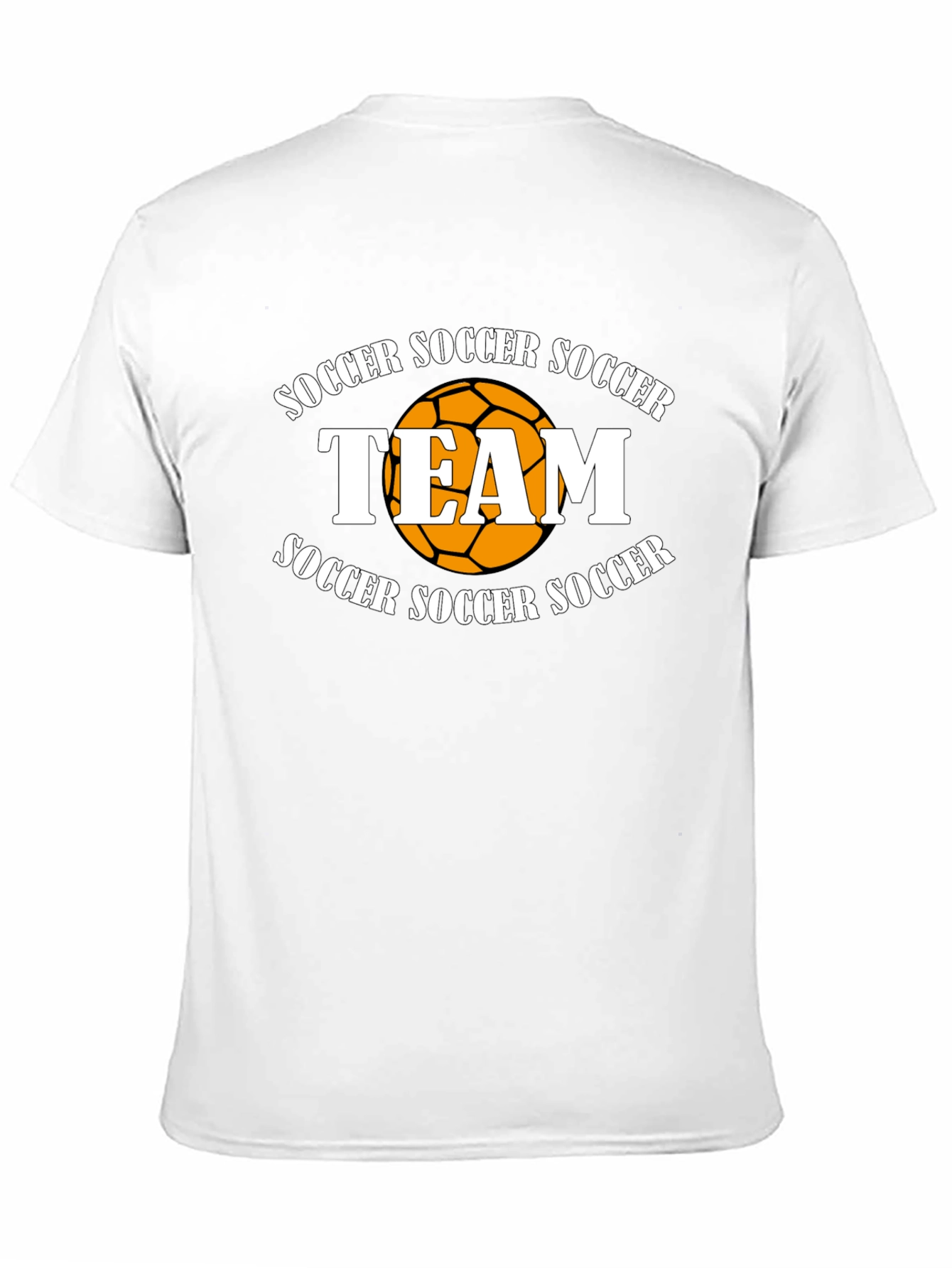 Soccer Team T-Shirt - Black Graphic Tee