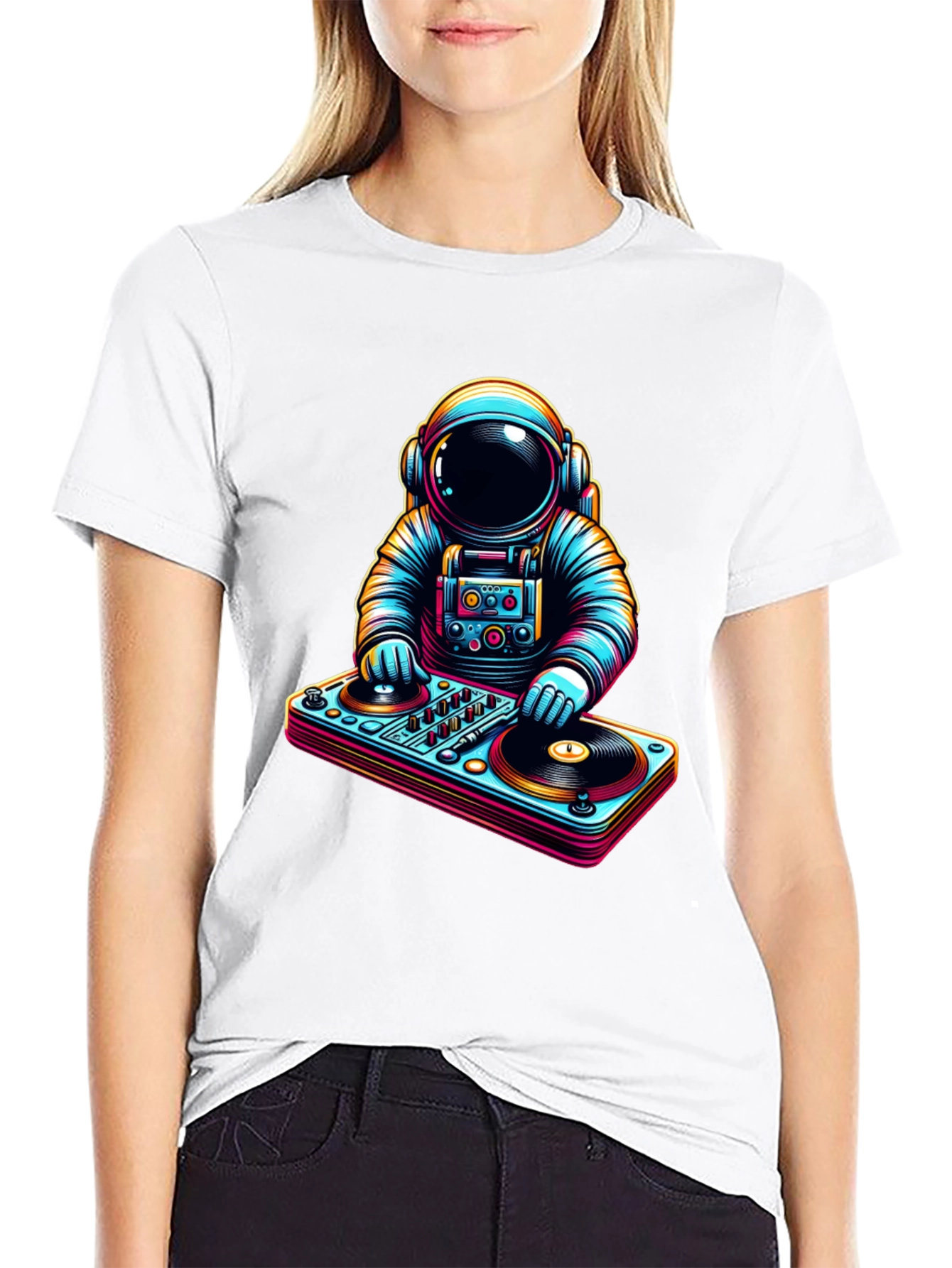 DJ Astronaut Graphic T-Shirt