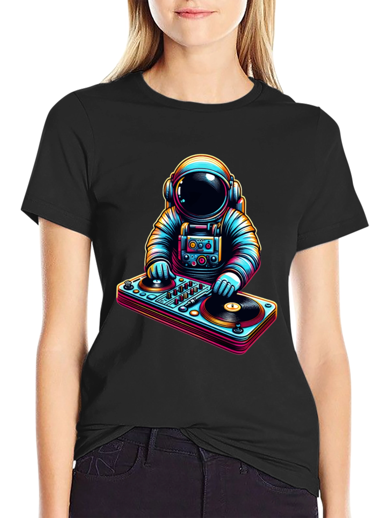 DJ Astronaut Graphic T-Shirt