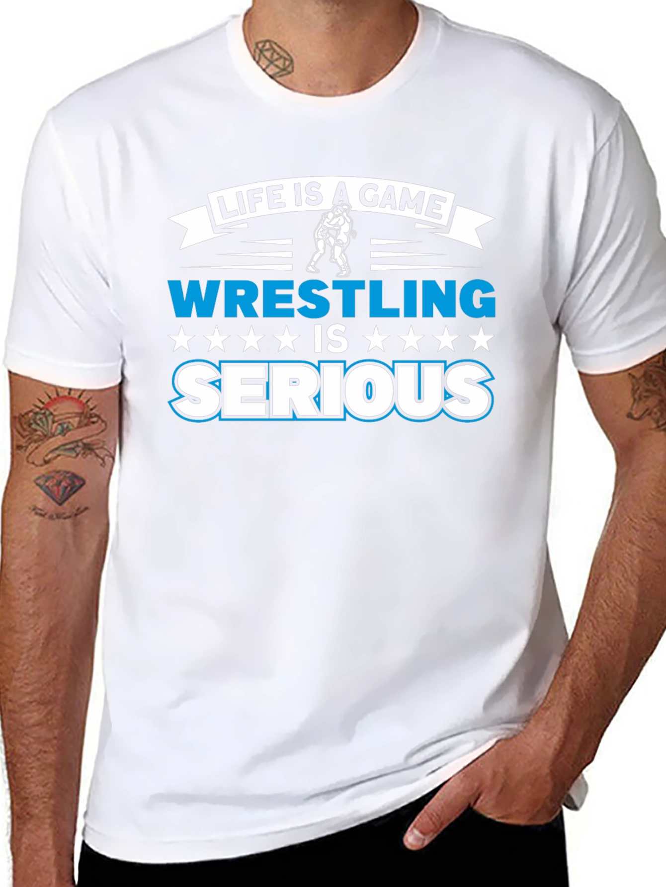 Life is a Game Wrestling is Serious T-Shirt