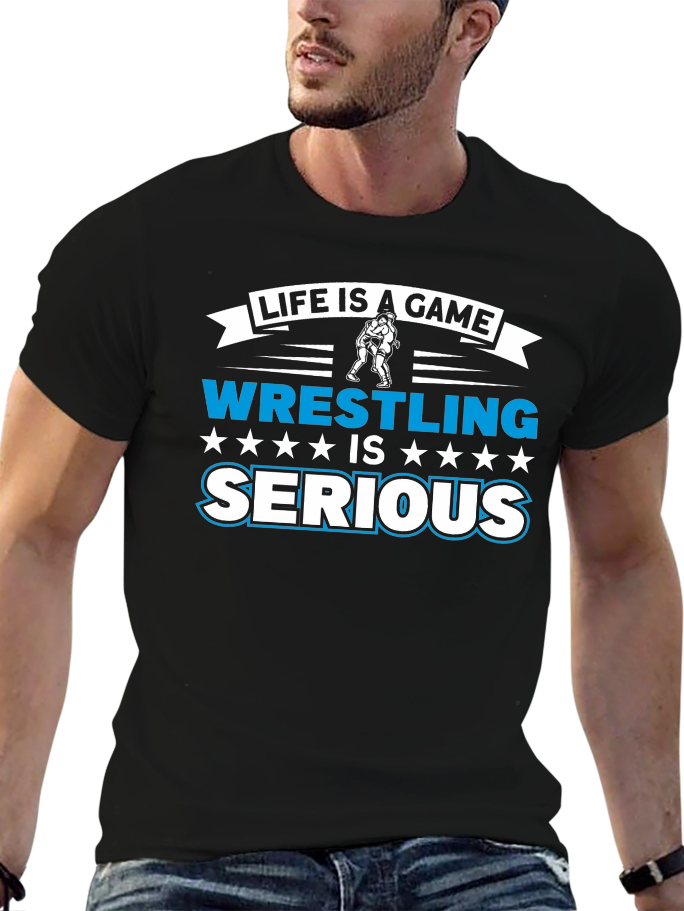 Life is a Game Wrestling is Serious T-Shirt