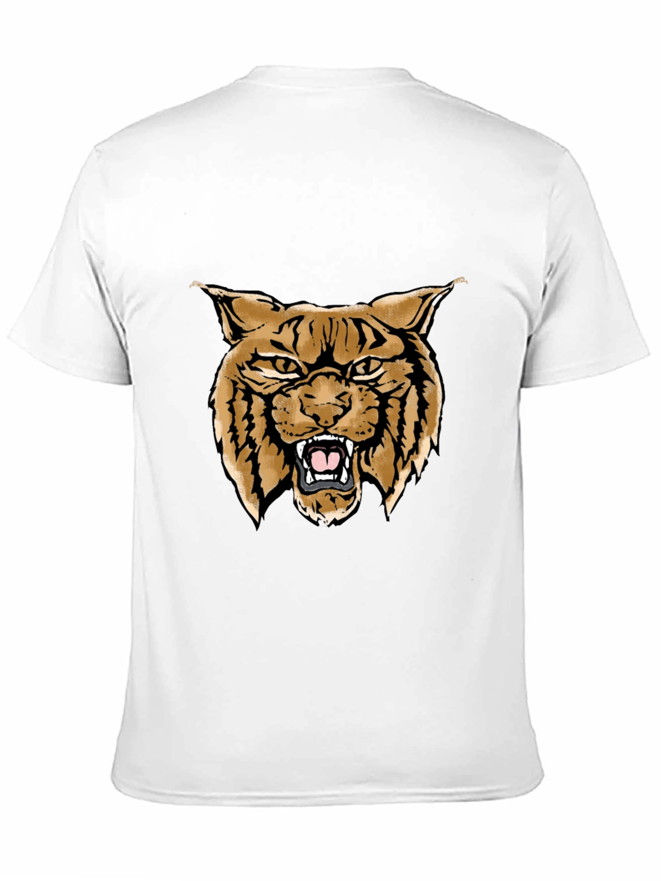 Cool Wildcat Graphic Tee - Black Casual T-Shirt