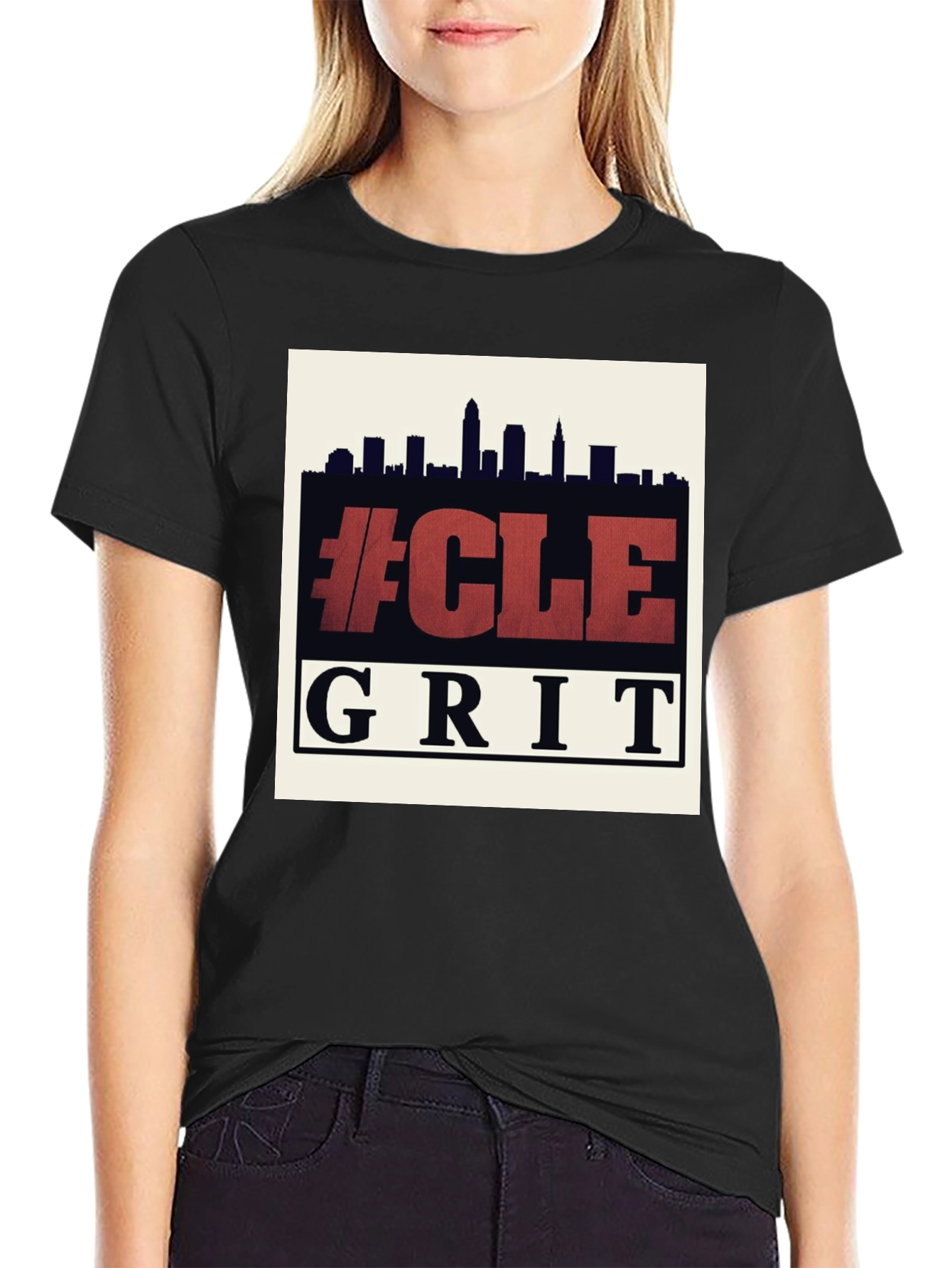 CLE Grit T-Shirt - City Skyline Graphic Tee
