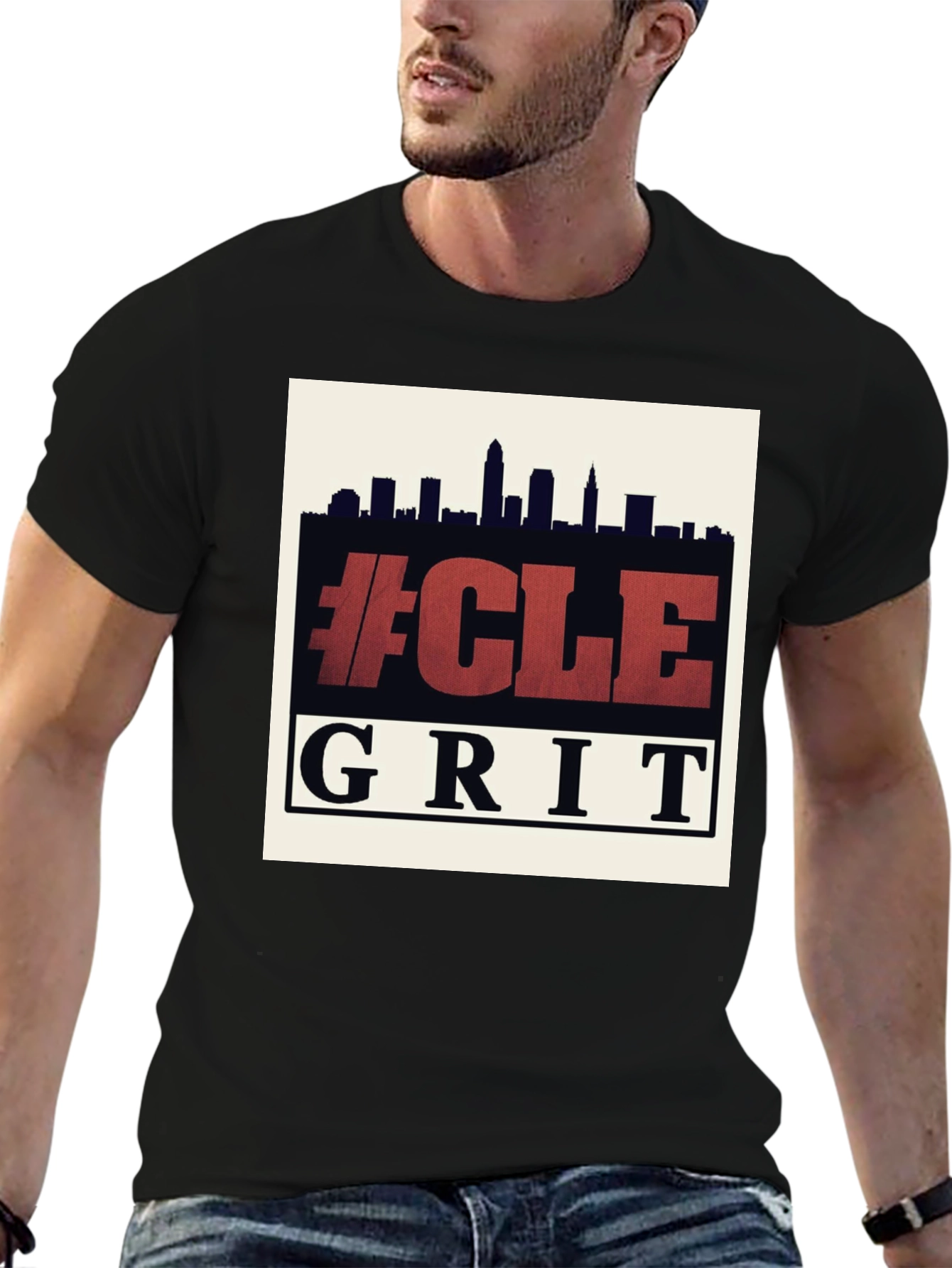 CLE Grit T-Shirt - City Skyline Graphic Tee