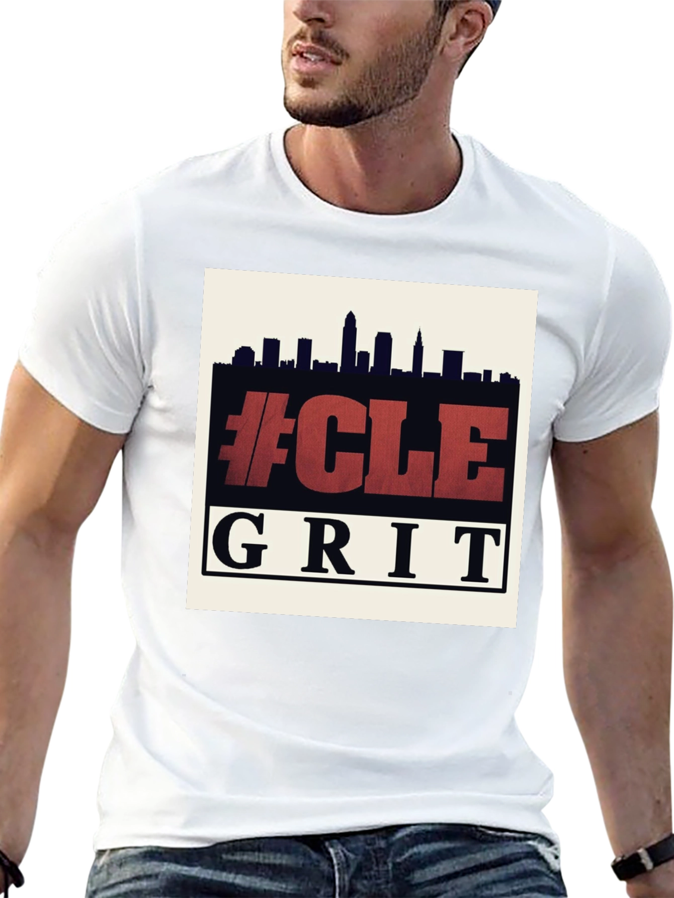 CLE Grit T-Shirt - City Skyline Graphic Tee