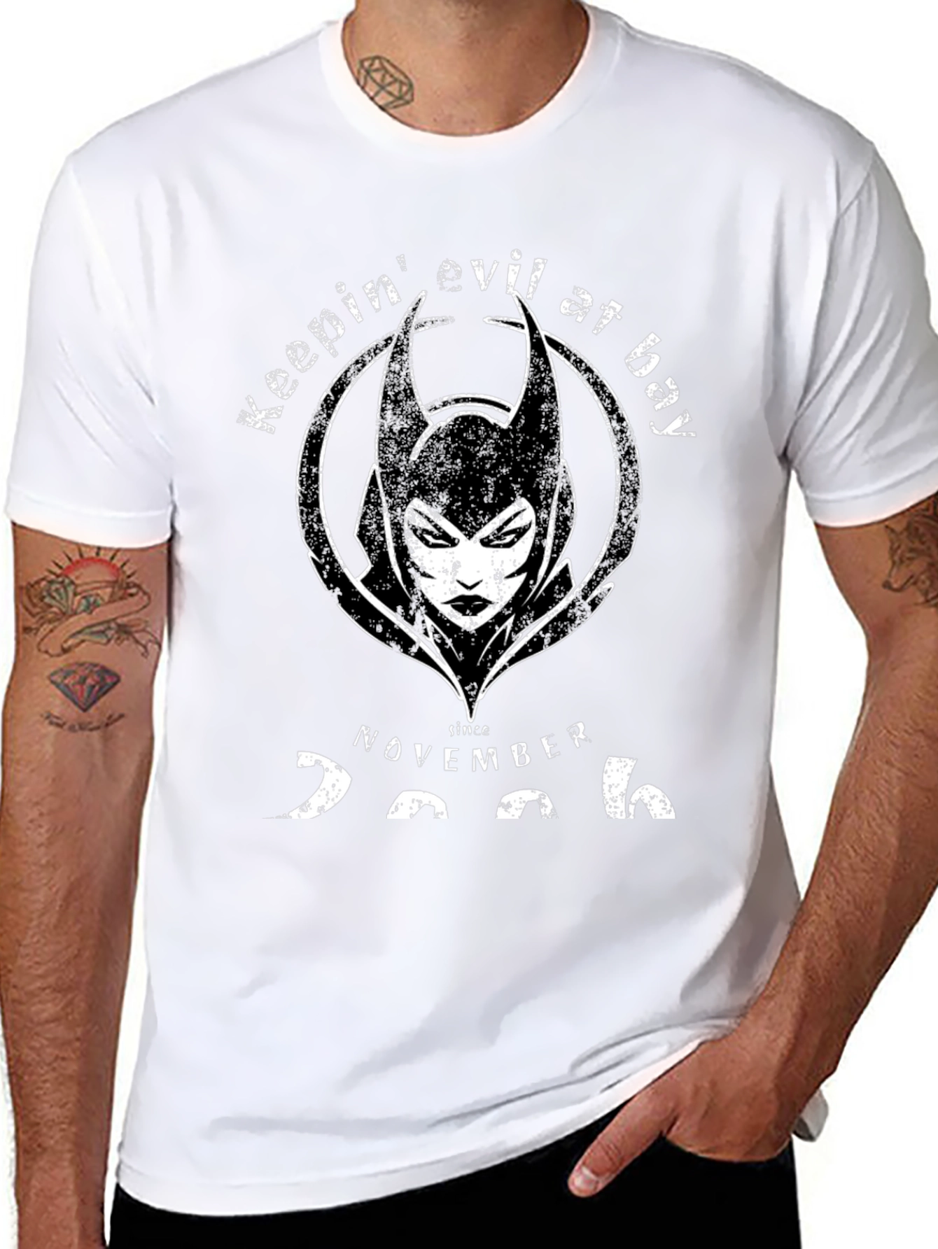 Keepin Evil at Bay Graphic T-Shirt