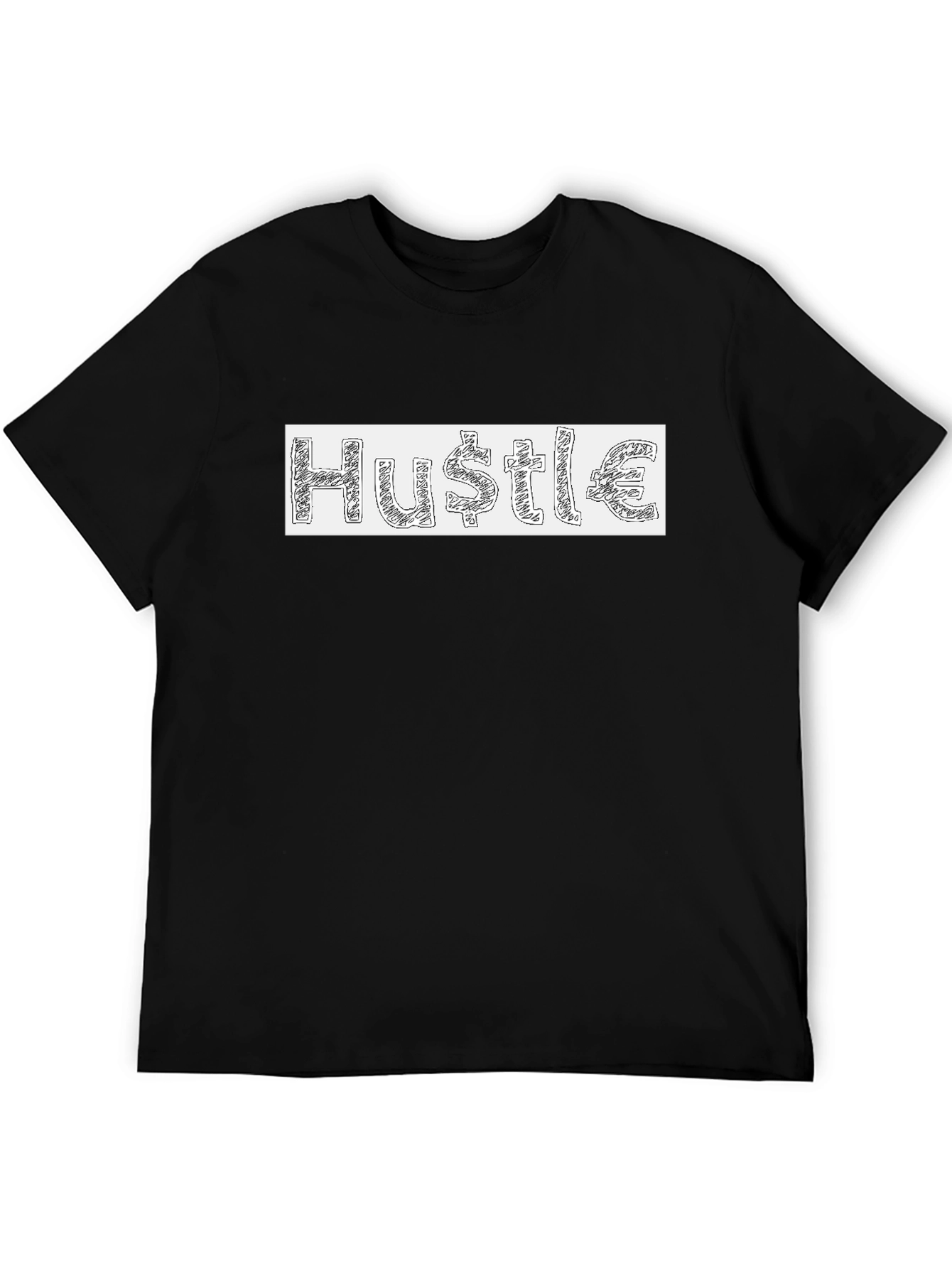 Hustle Graphic T-Shirt - Mens Crew Neck Tee