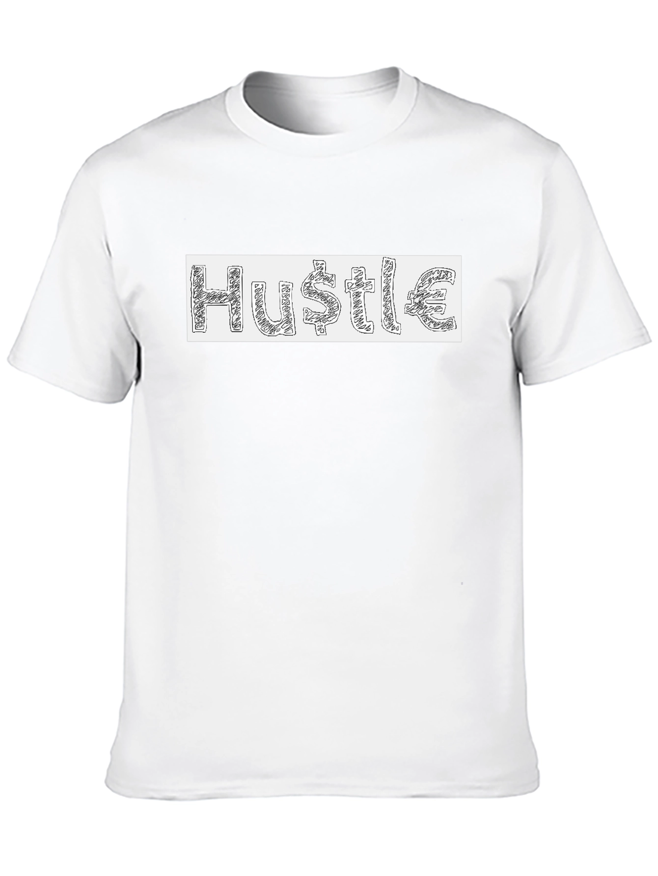 Hustle Graphic T-Shirt - Mens Crew Neck Tee