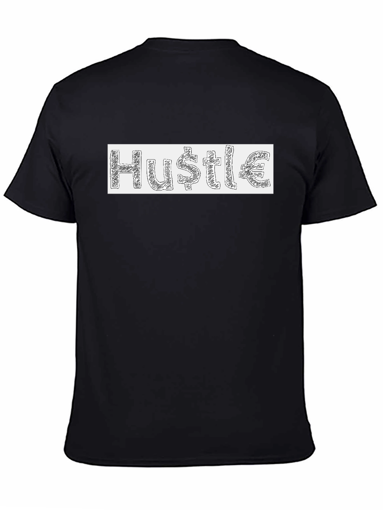 Hustle Graphic T-Shirt - Mens Crew Neck Tee