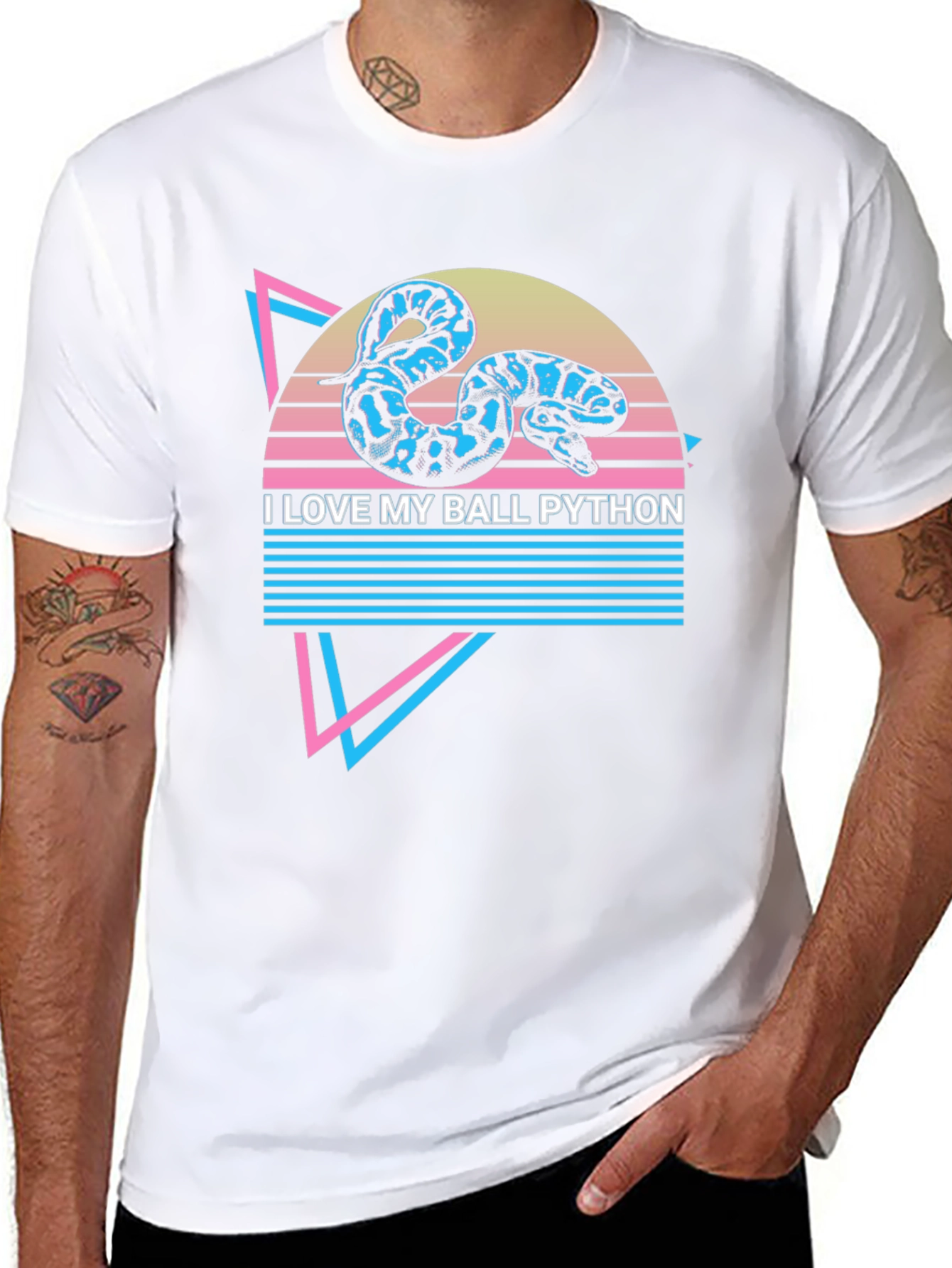 I Love My Ball Python Graphic Tee