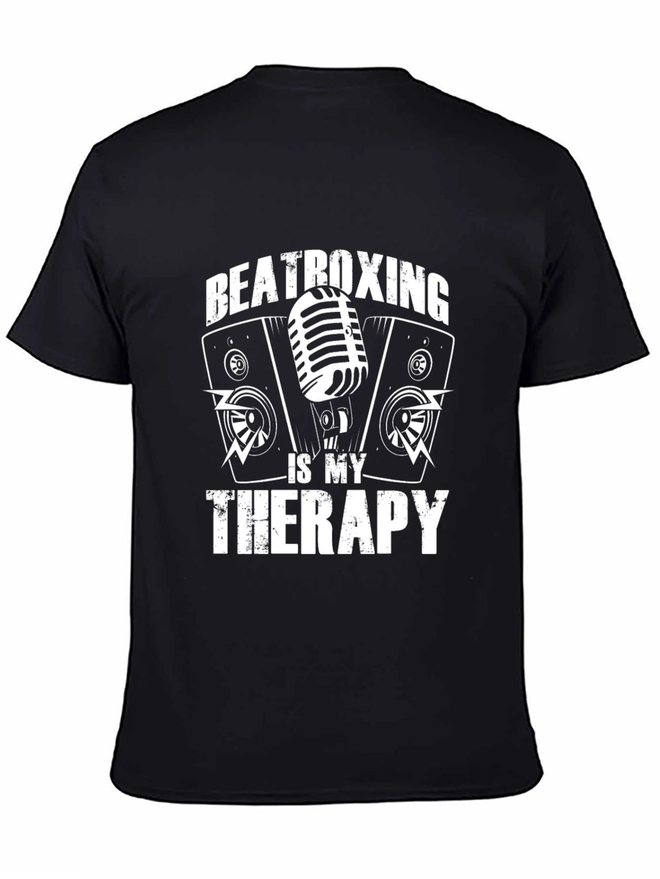 Beatboxing is My Therapy Black T-Shirt