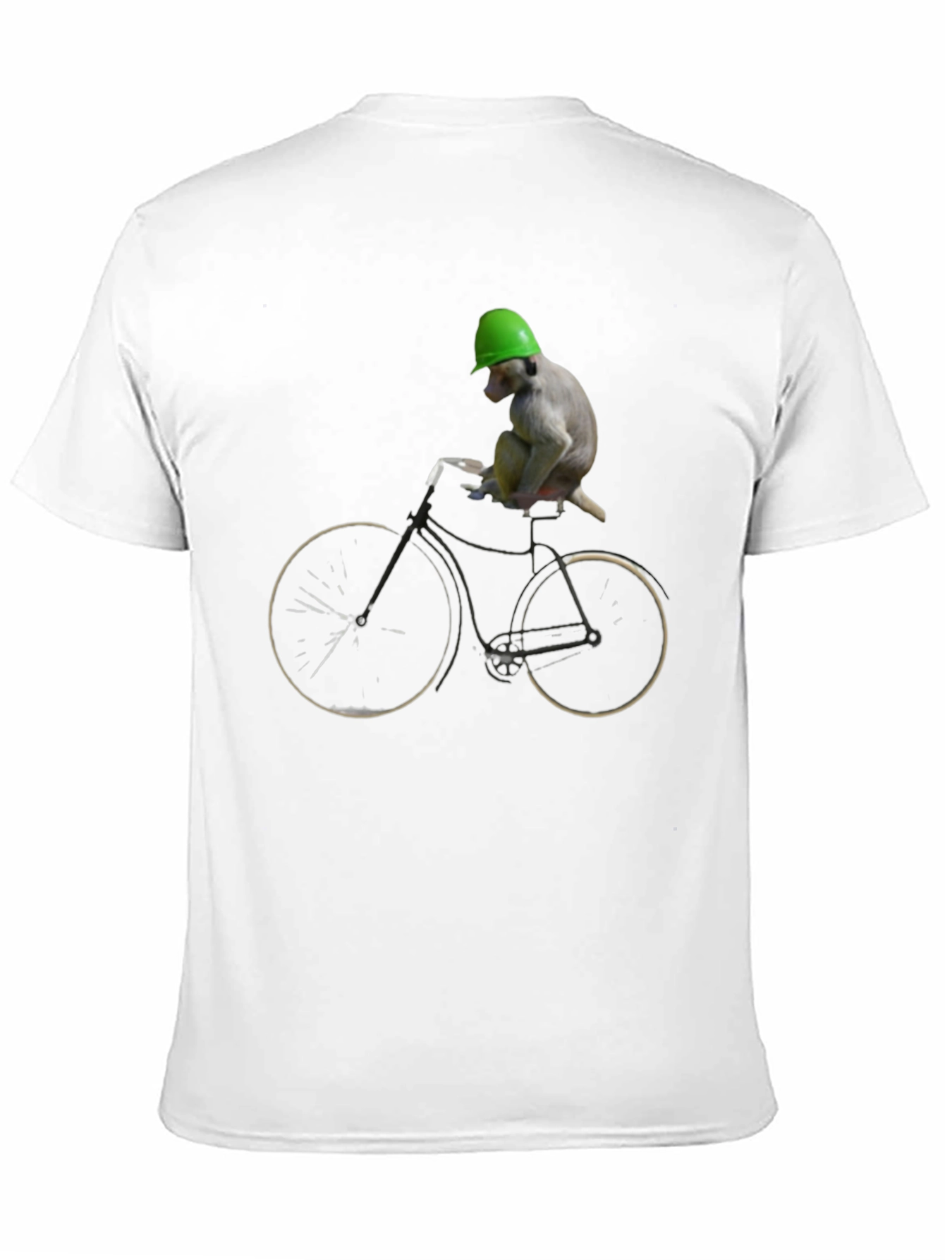 Monkey Riding Bike Graphic Tee