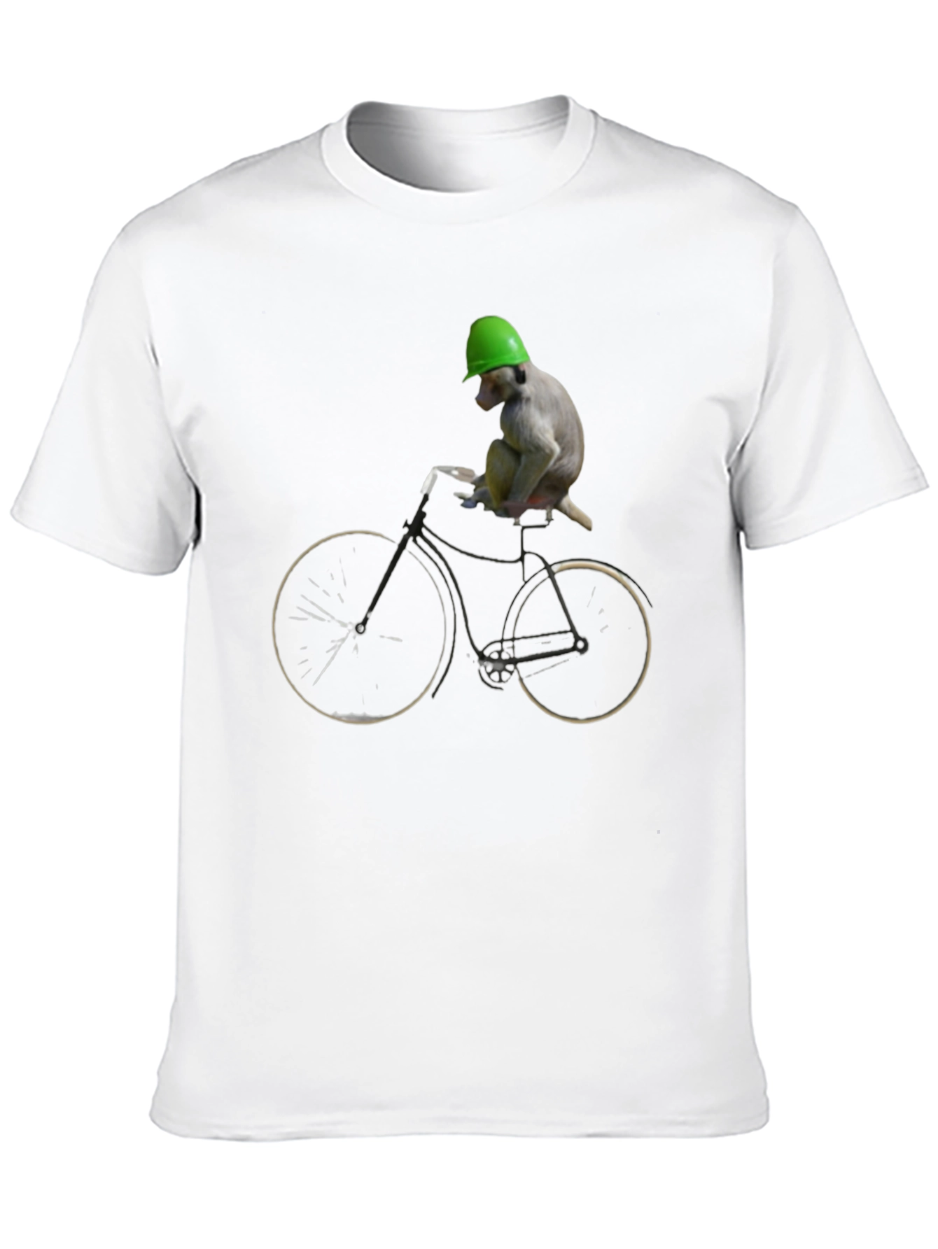 Monkey Riding Bike Graphic Tee