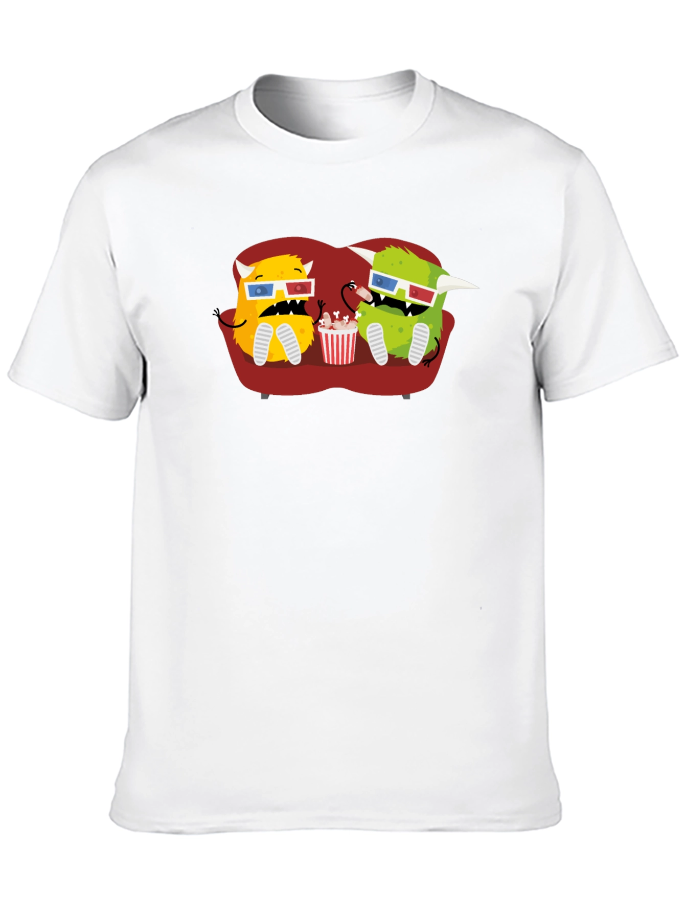 Monster Movie Night Black T-Shirt