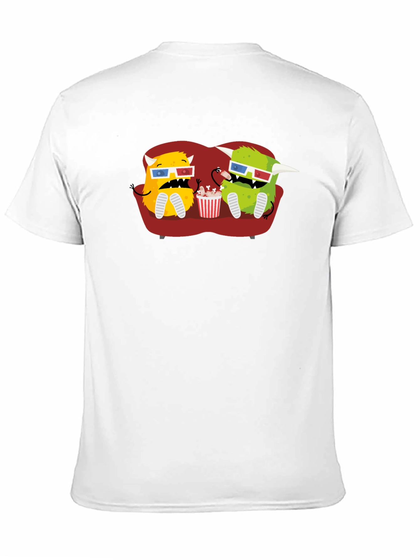 Monster Movie Night Black T-Shirt
