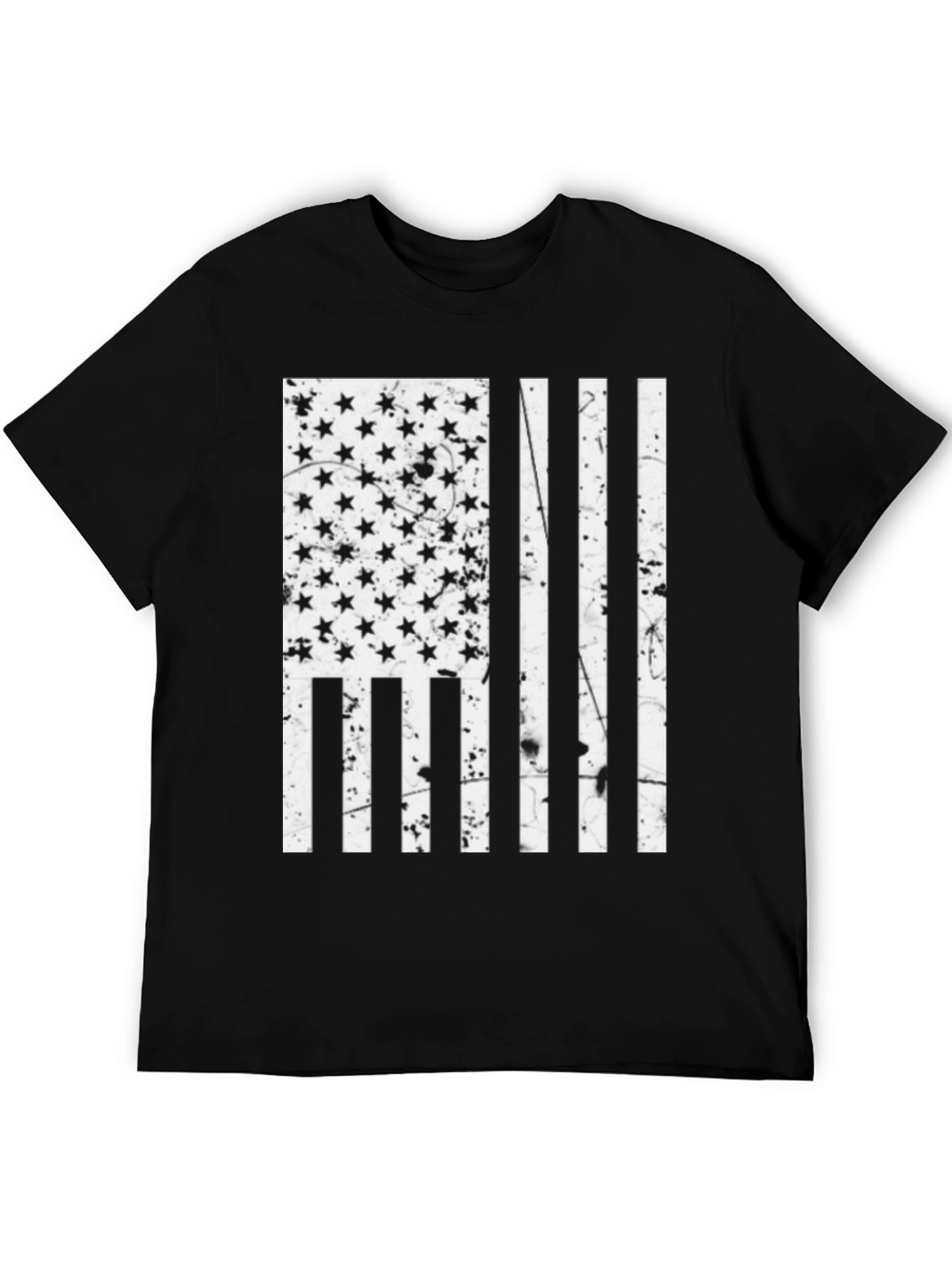 Patriotic American Flag Graphic Print T-Shirt