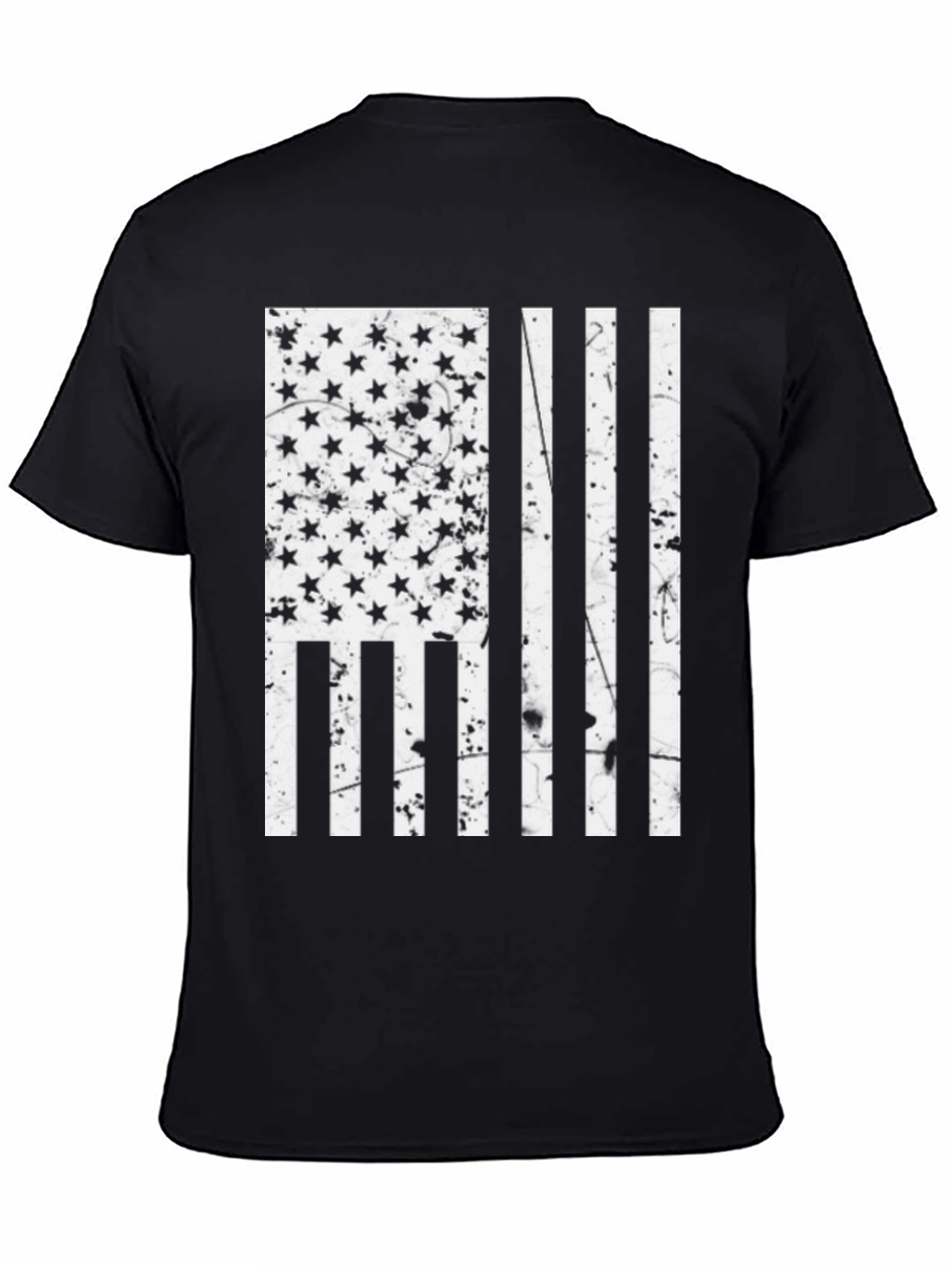 Patriotic American Flag Graphic Print T-Shirt