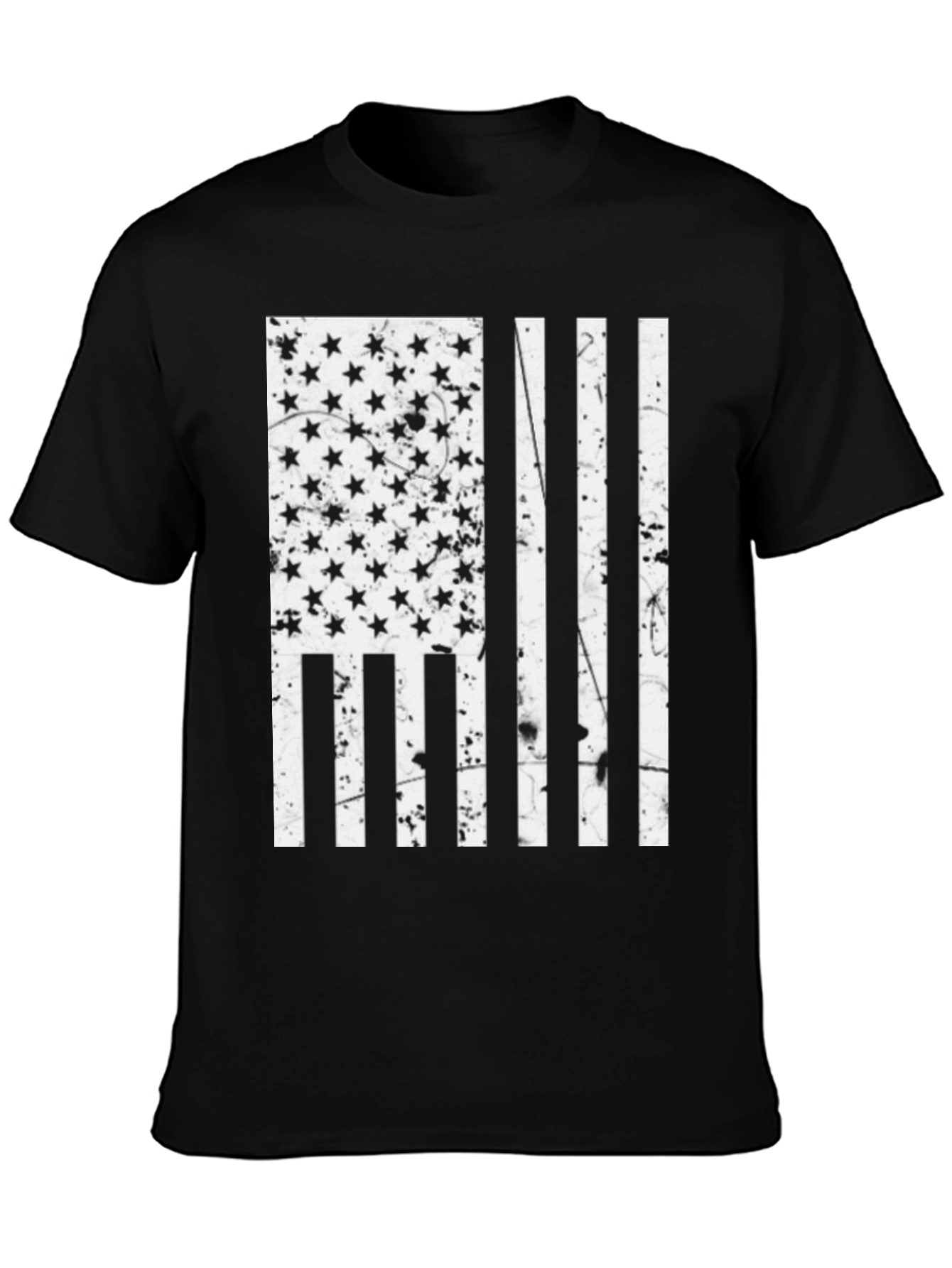 Patriotic American Flag Graphic Print T-Shirt