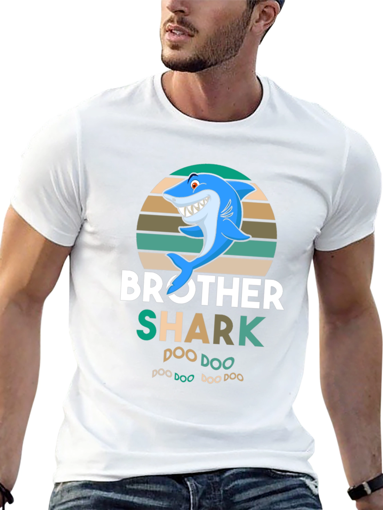 Brother Shark T-Shirt - Doo Doo Funny Shark Tee