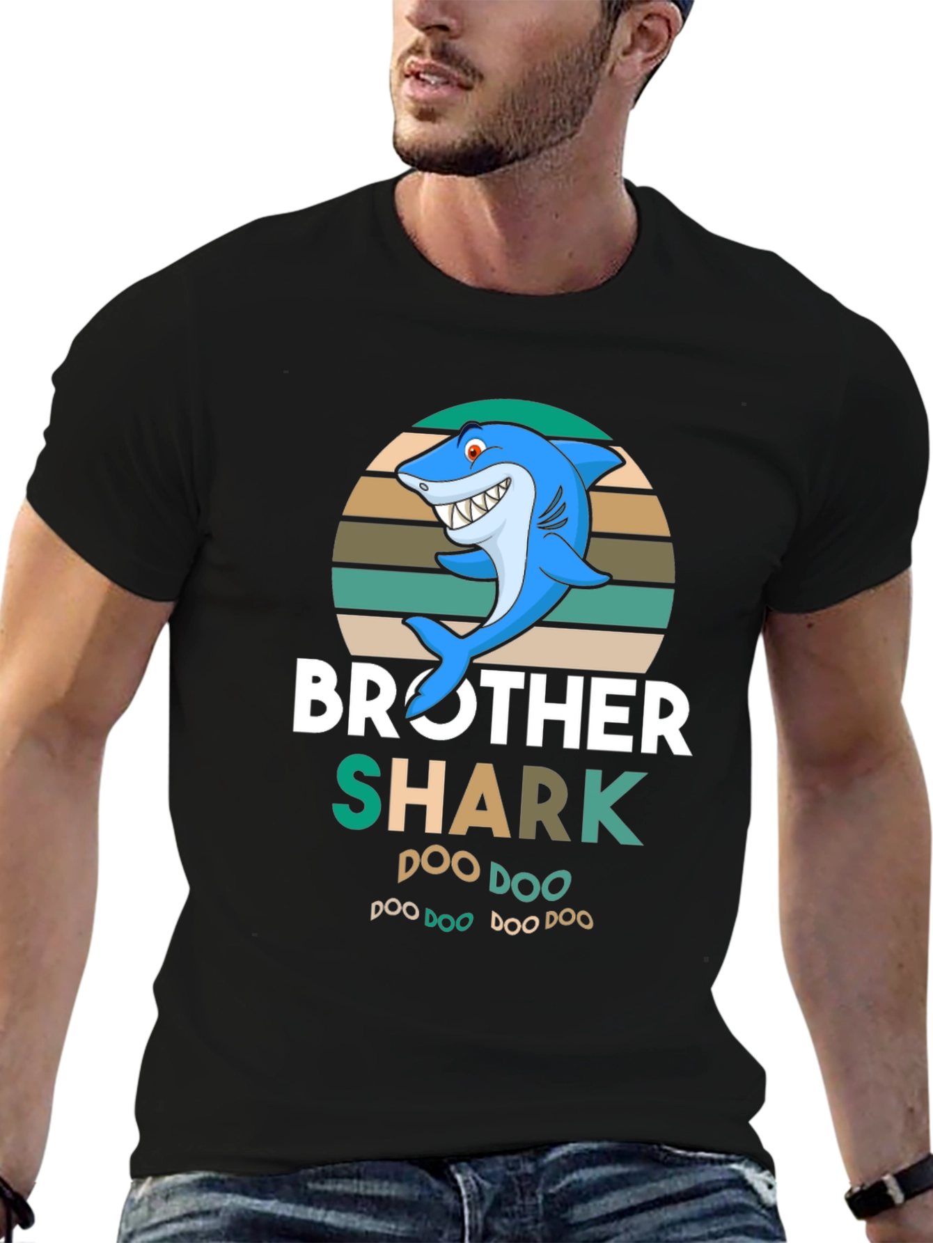 Brother Shark T-Shirt - Doo Doo Funny Shark Tee